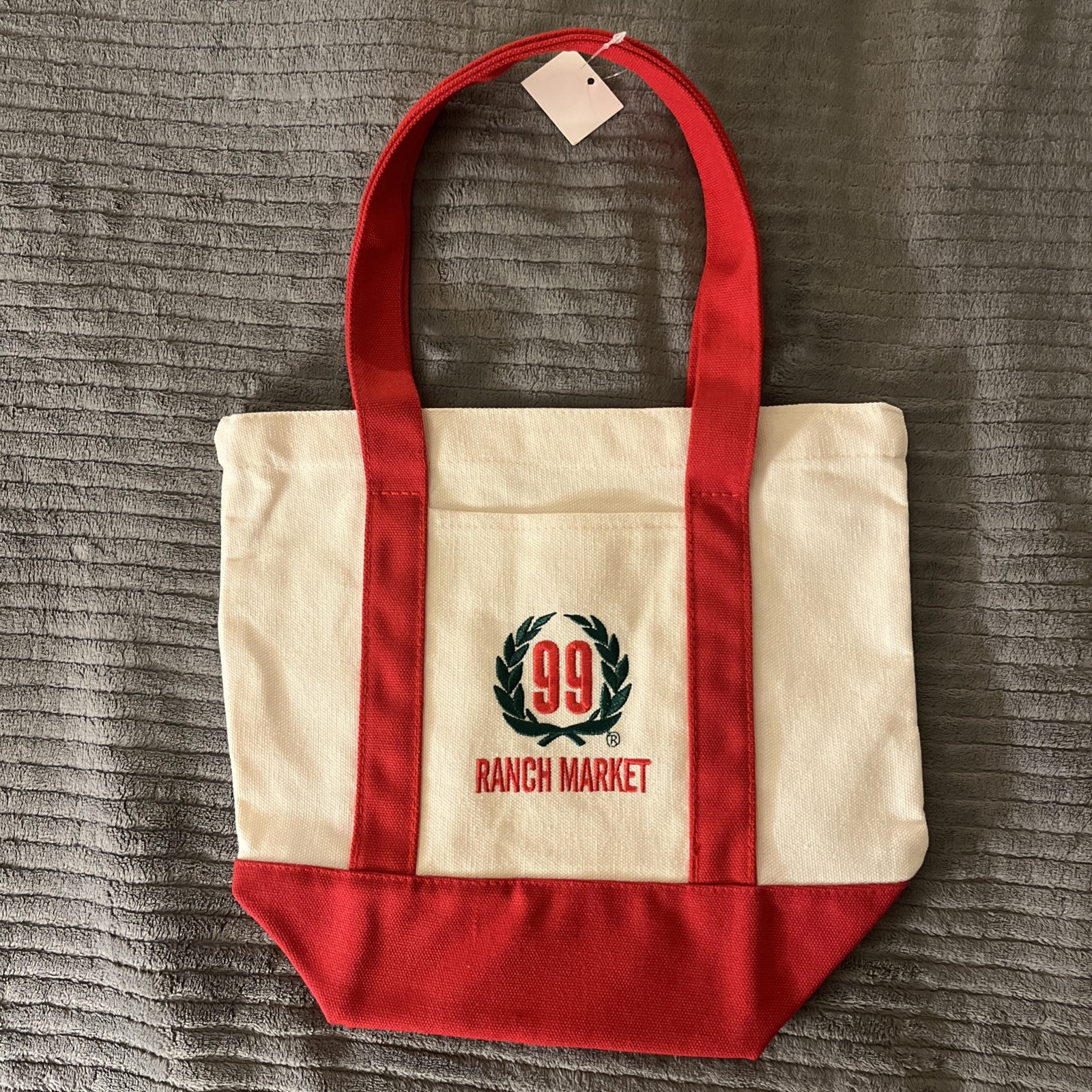 99 Ranch Mini RED Canvas Tote Bag. (NEW)