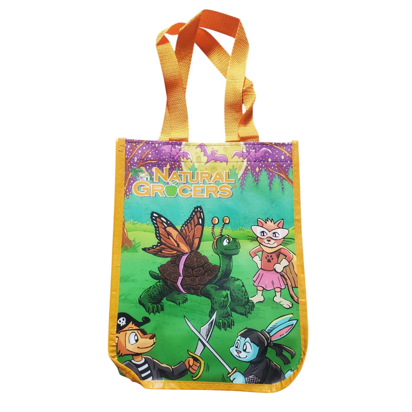 Natural Grocers Bag Reusable Shopping Tote Limited Edition Halloween Fall 8”x10”