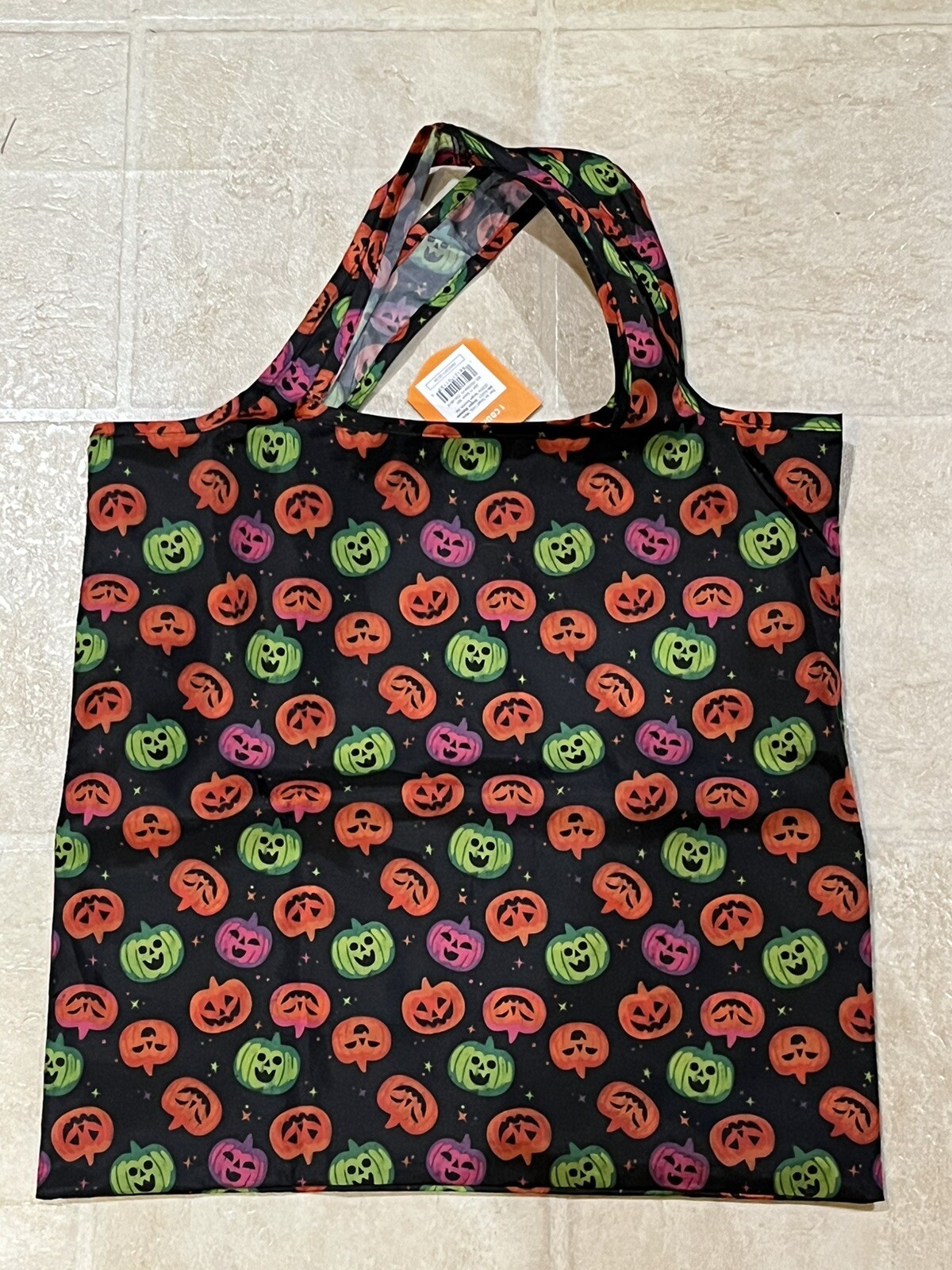 2024 TARGET HYDE & EEK BOUTIQUE REUSABLE COLORFUL PUMPKINS HALLOWEEN TOTE BAG