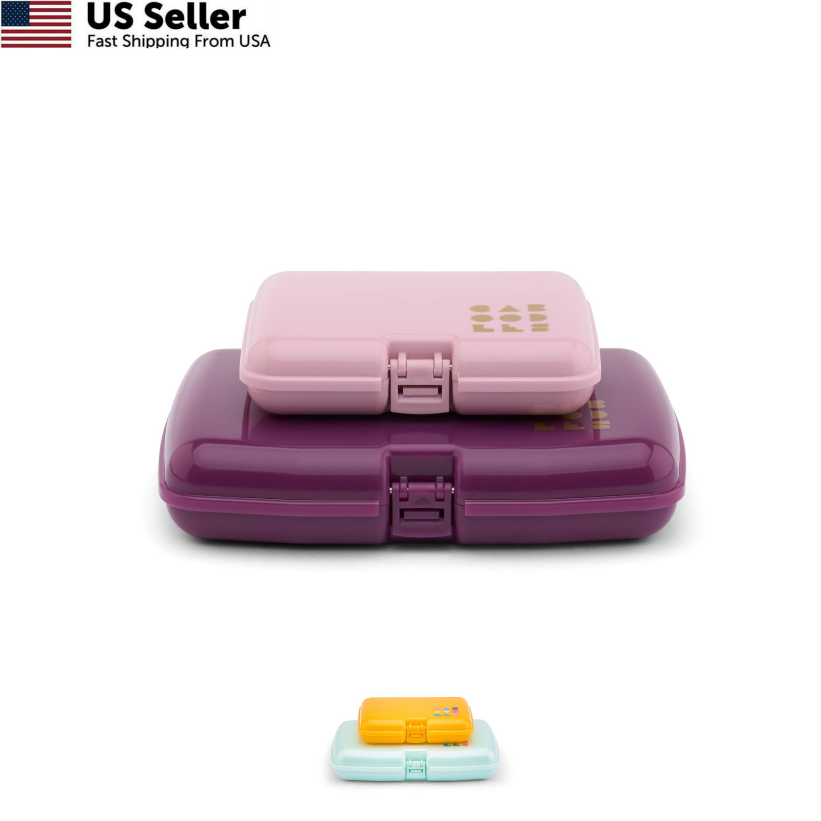 Caboodles Care Pack + Lil Bit Set, Pink & Violet, Travel Small, + Violet