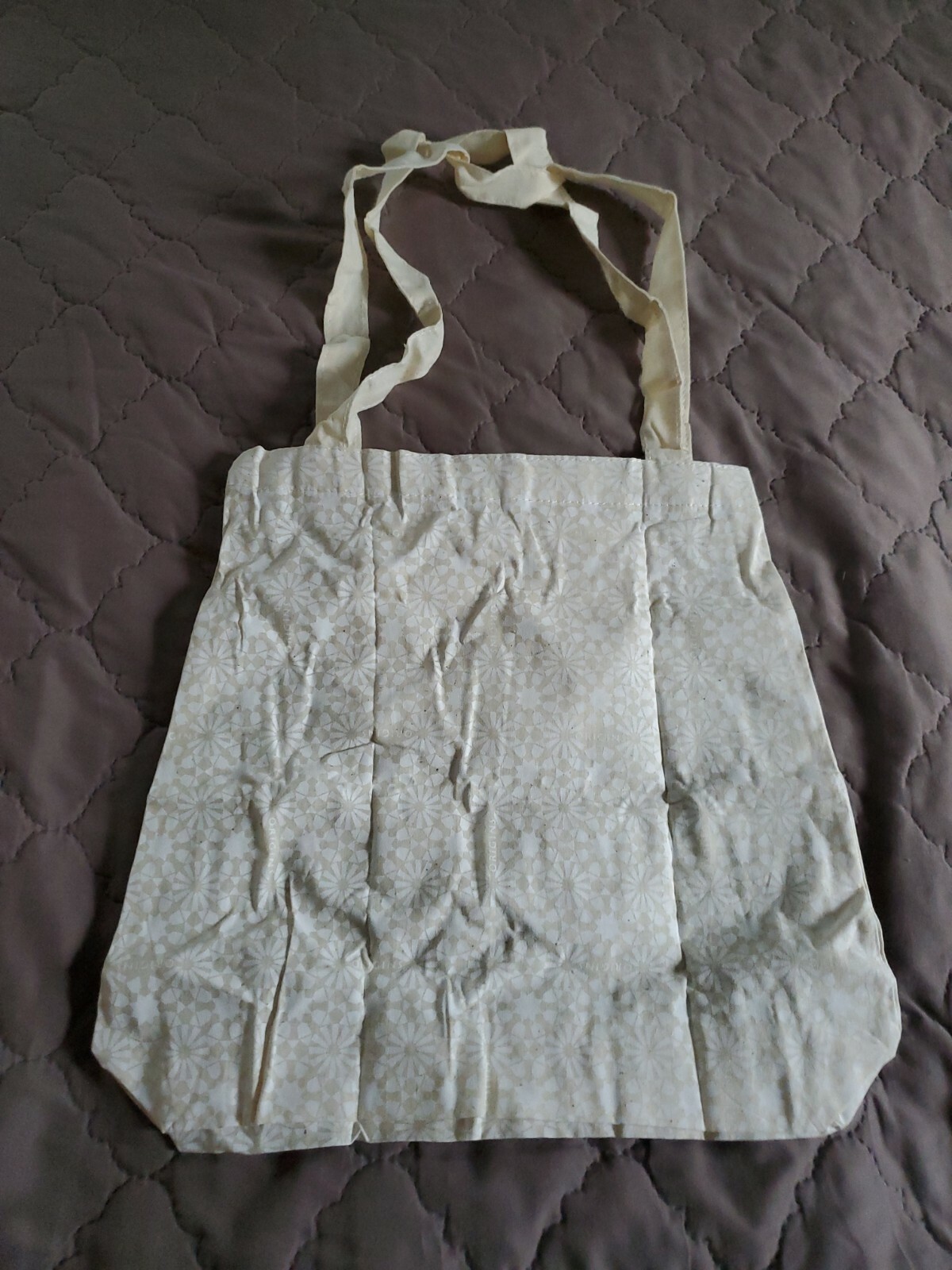 Origins Mini Cotton Tote Cream Washable New