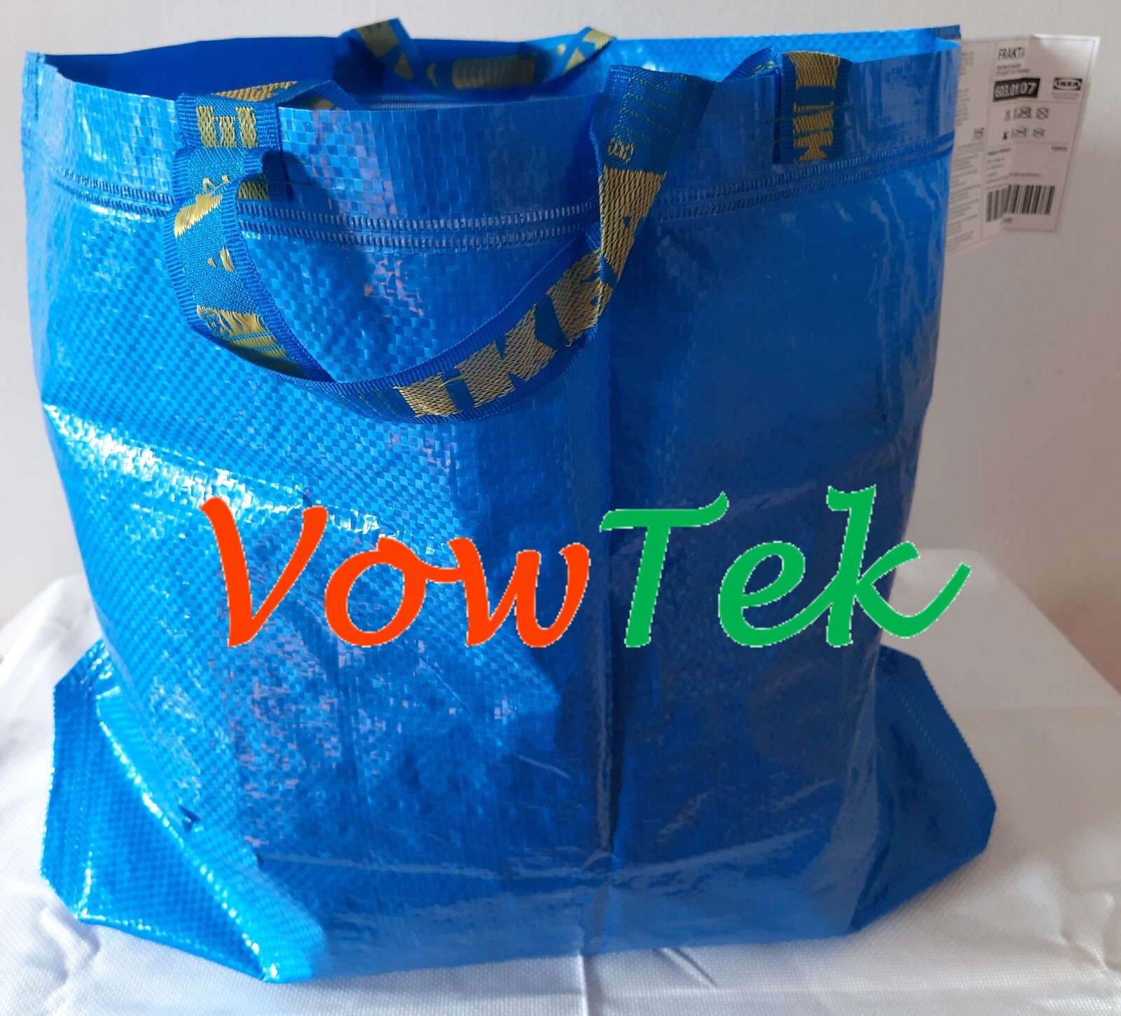 Two IKEA Medium ECO Friendly FRAKTA Tote for grocery shopping laundry storage