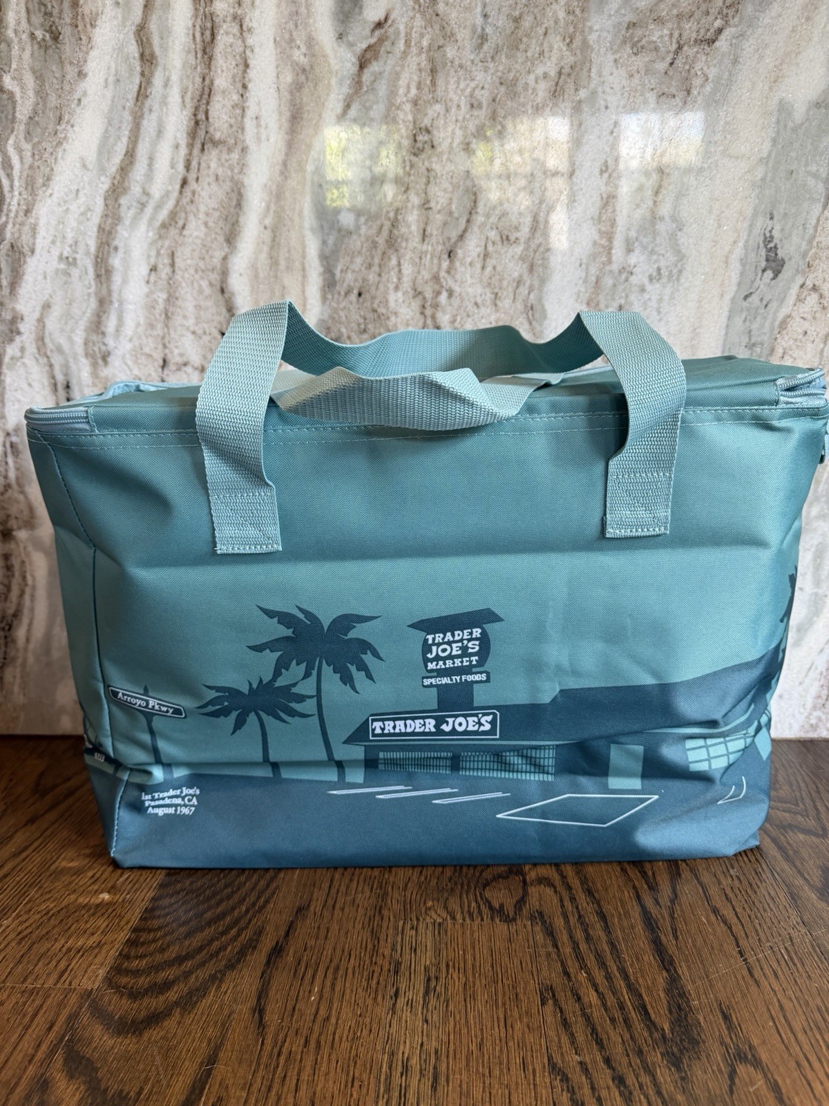 Trader Joe’s Cooler Bag Teal Green Large Insulated NEW 8 gal Ships Quick & Free