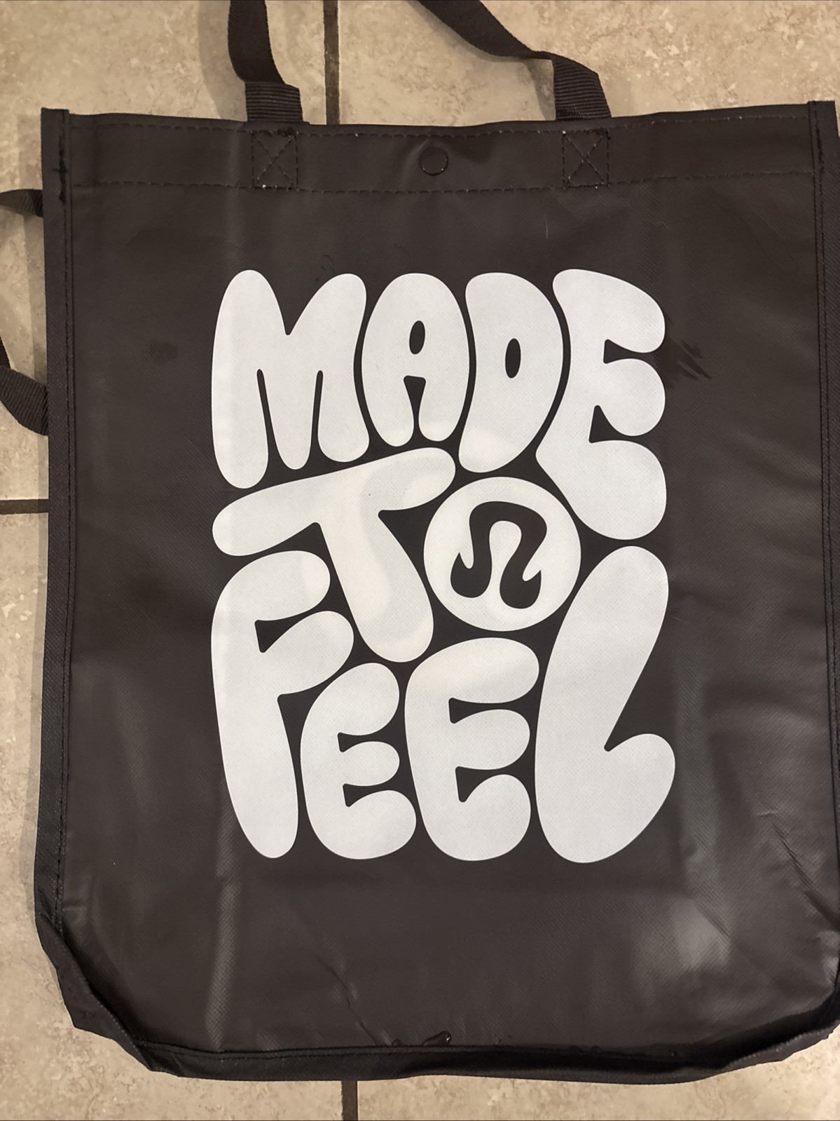 2 New Lululemon Large Reusable Shopper Tote Bag Made To Feel Brown 2026