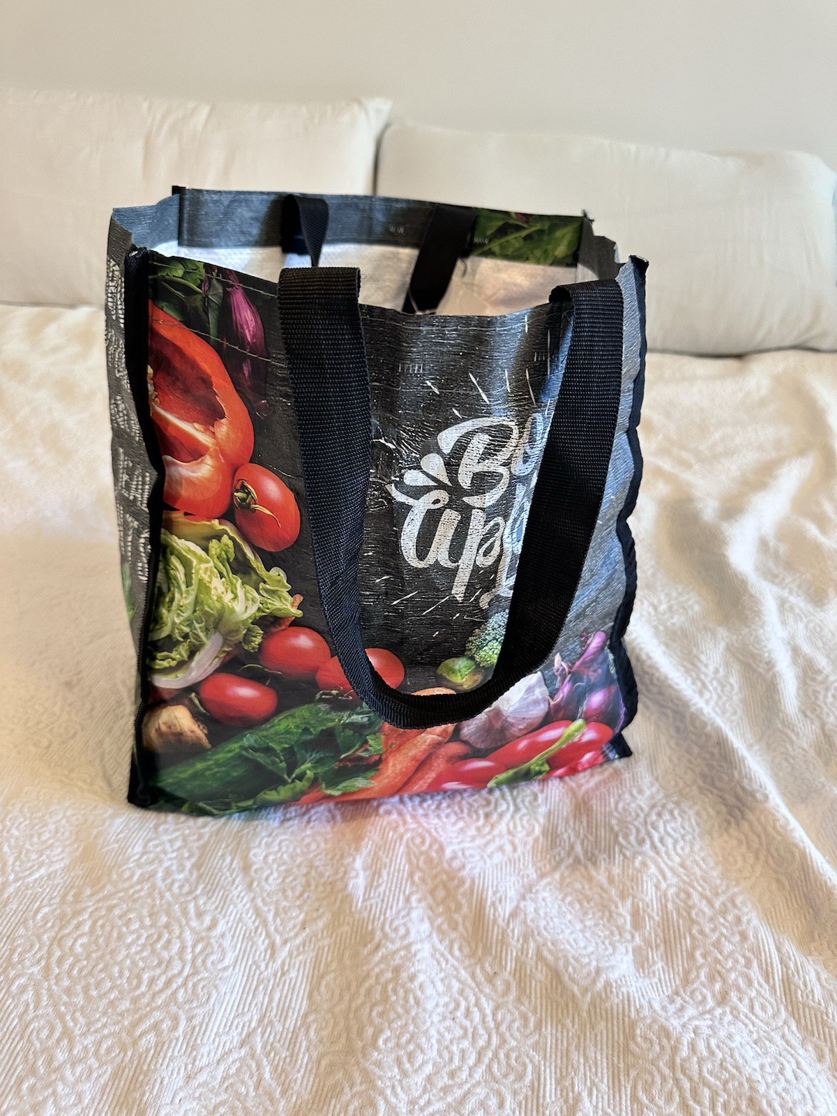 Large reusable shopping tote bag viral tote bag Bon Appetite Brooklyn Fare Stop