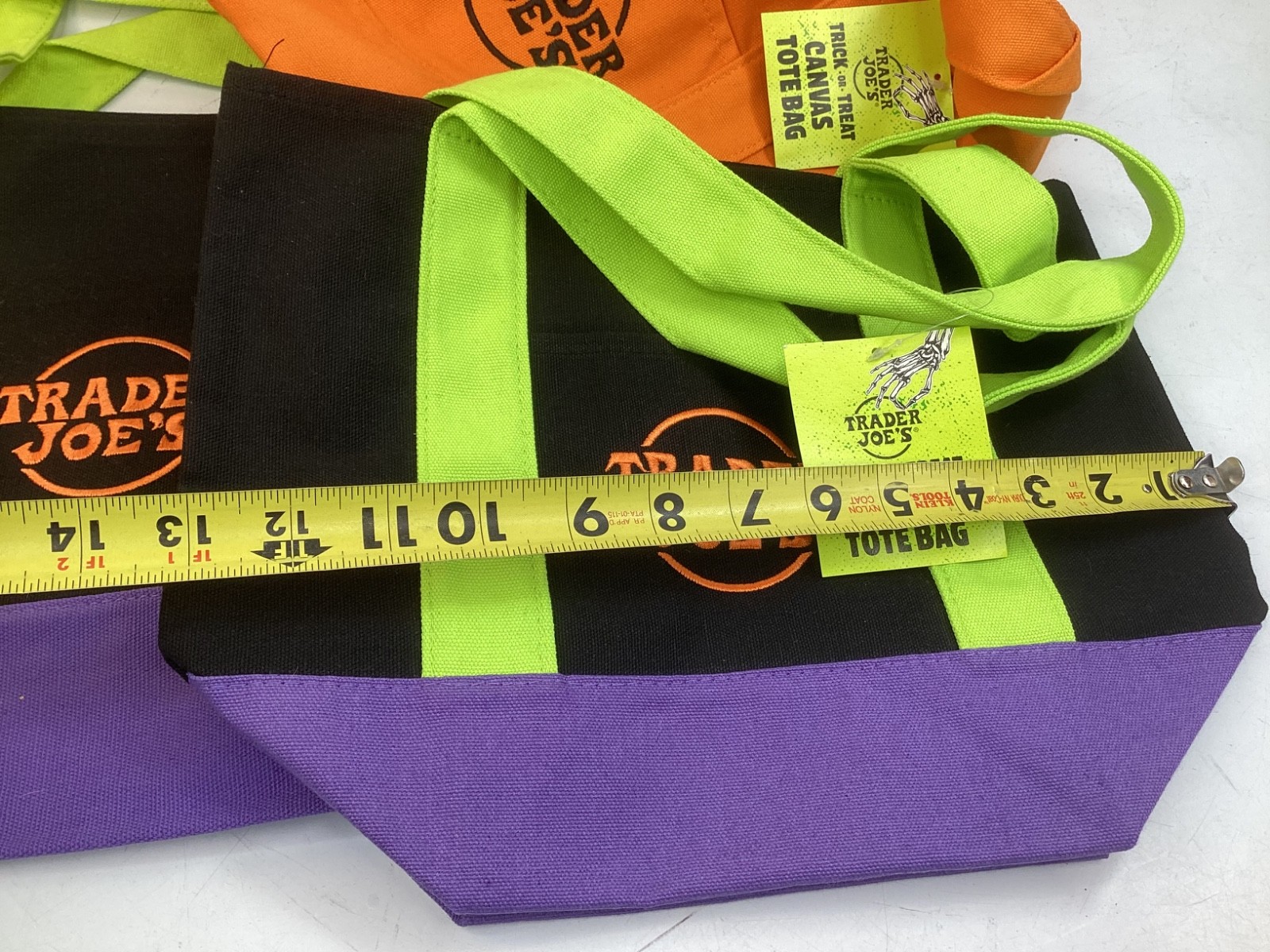 3 Trader Joe’s Halloween Trick or Treat Canvas Tote Bag Multi 2025 Mini FREE SH