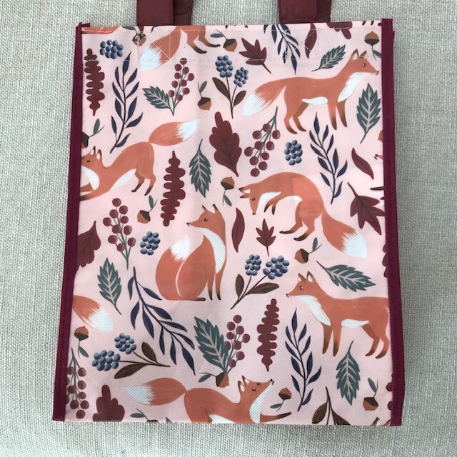 Novelty Fox in Leaves Reusable Tote Bag Foxhunters FoxLovers NatureFall Pristine