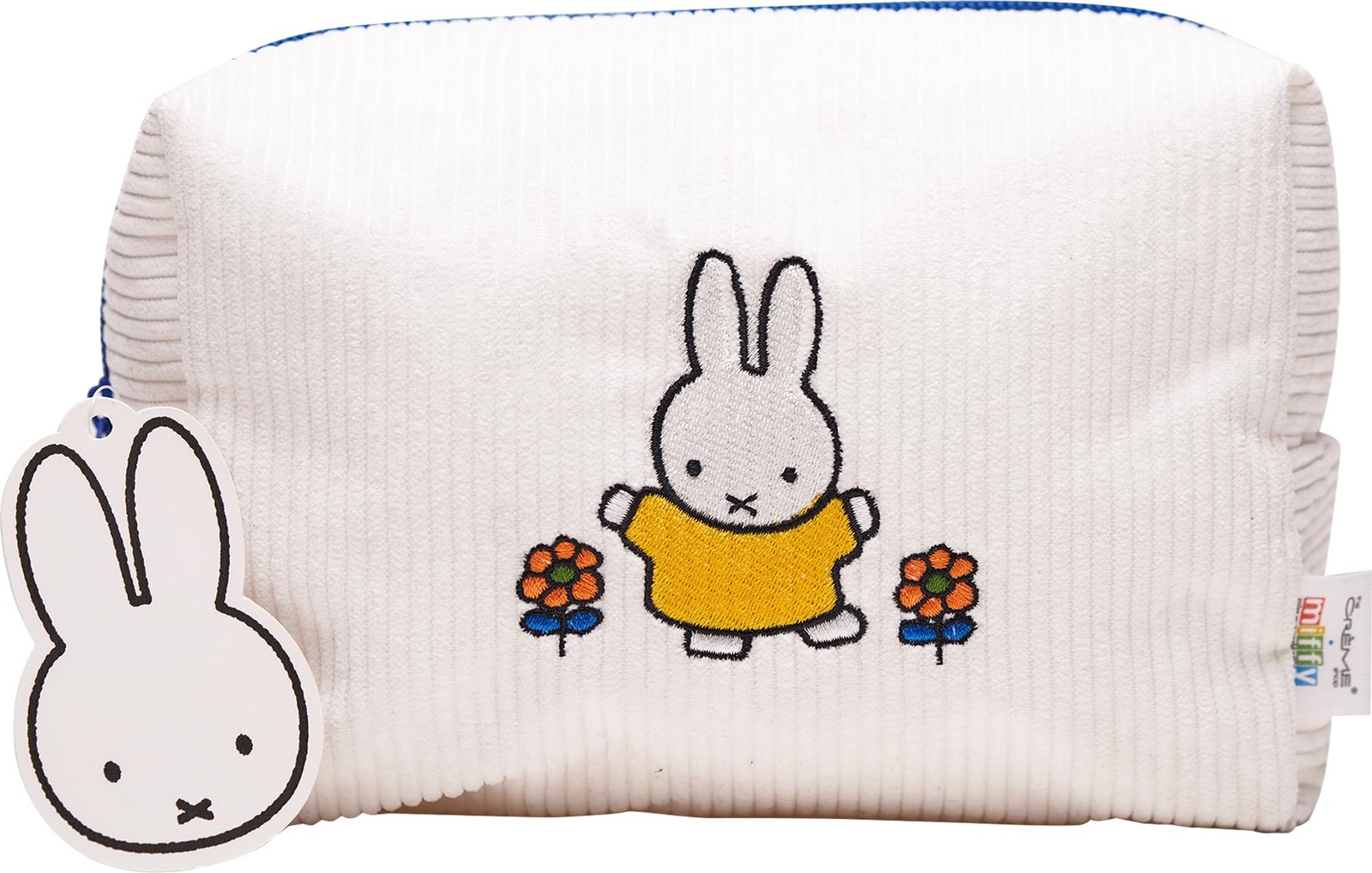 The Crème Shop Miffy Perfect Travel Makeup Bag, Cute Zipper Pouch, White