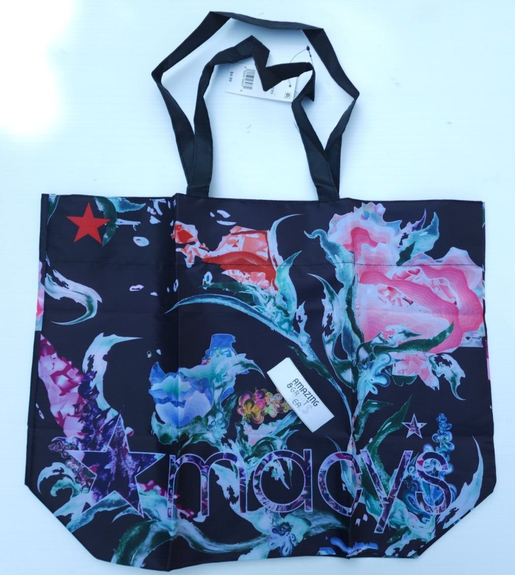 MACY’S Reusable Shopping Tote Bag Made from Recycled Plastic from The Ocean