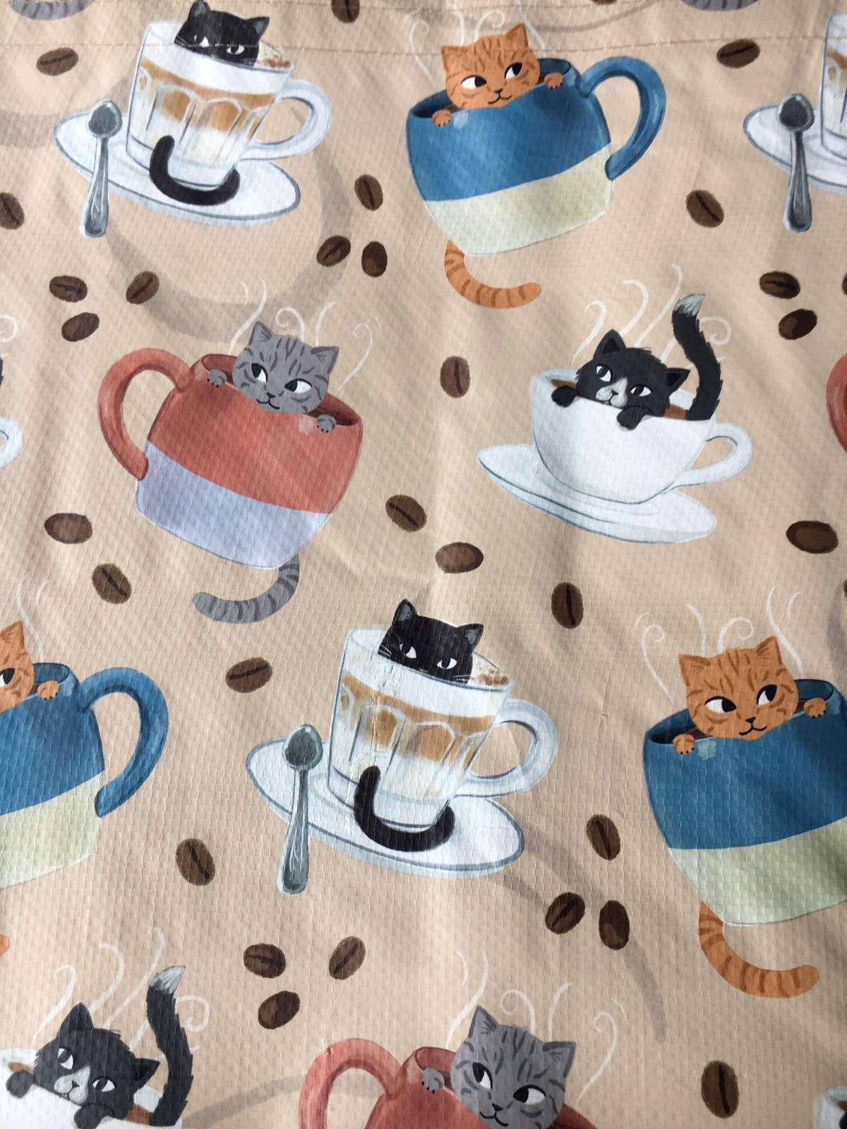 TJX Reusable Shopping Bag Tote CATS Cats & COFFEE-CUPS☕️