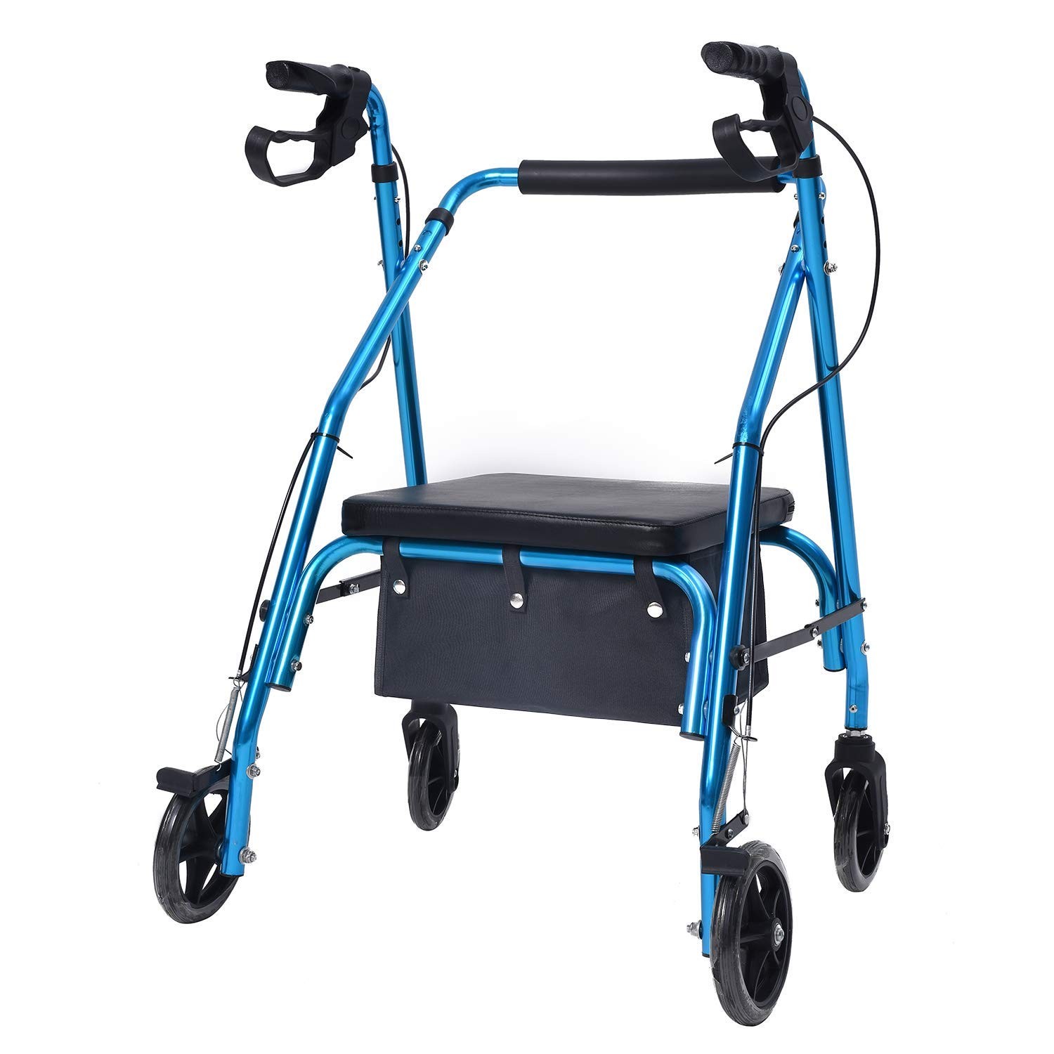 Large Rollator Walker Basket, Under Seat Bag, Large, Black