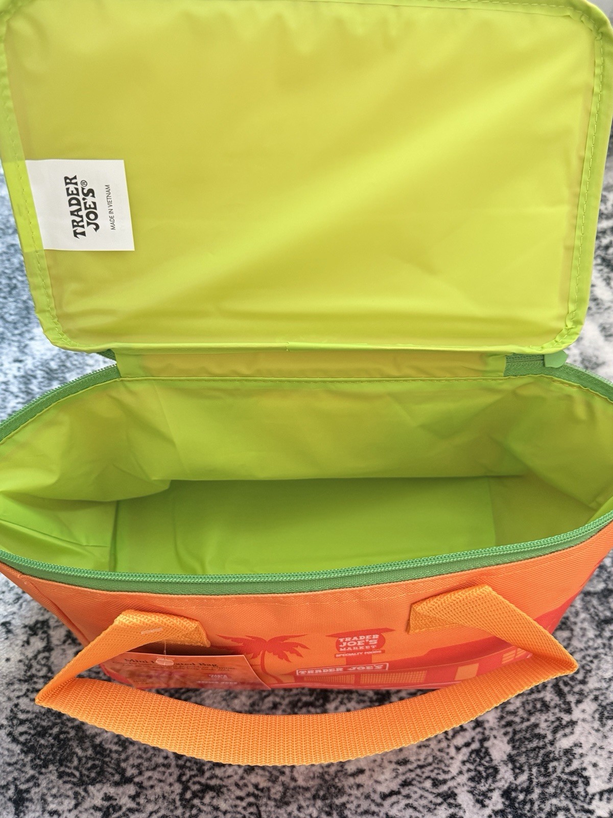 Set of 2 Viral Trader Joe’s 2026 Mini Insulated Tote Bag — Free Shipping 🌴