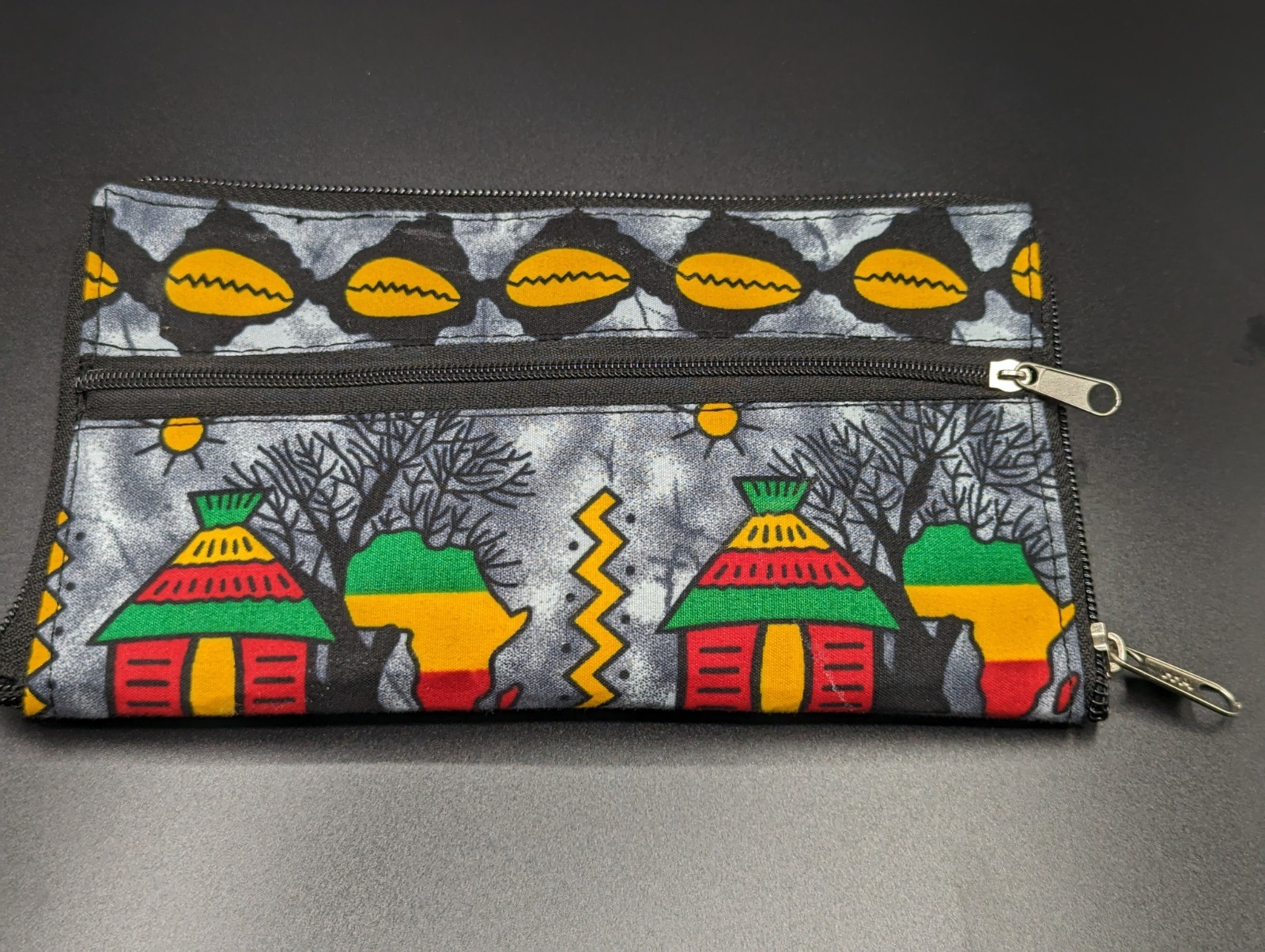West African Tote Bag Reusable Linen Sack Shopping Books Beach