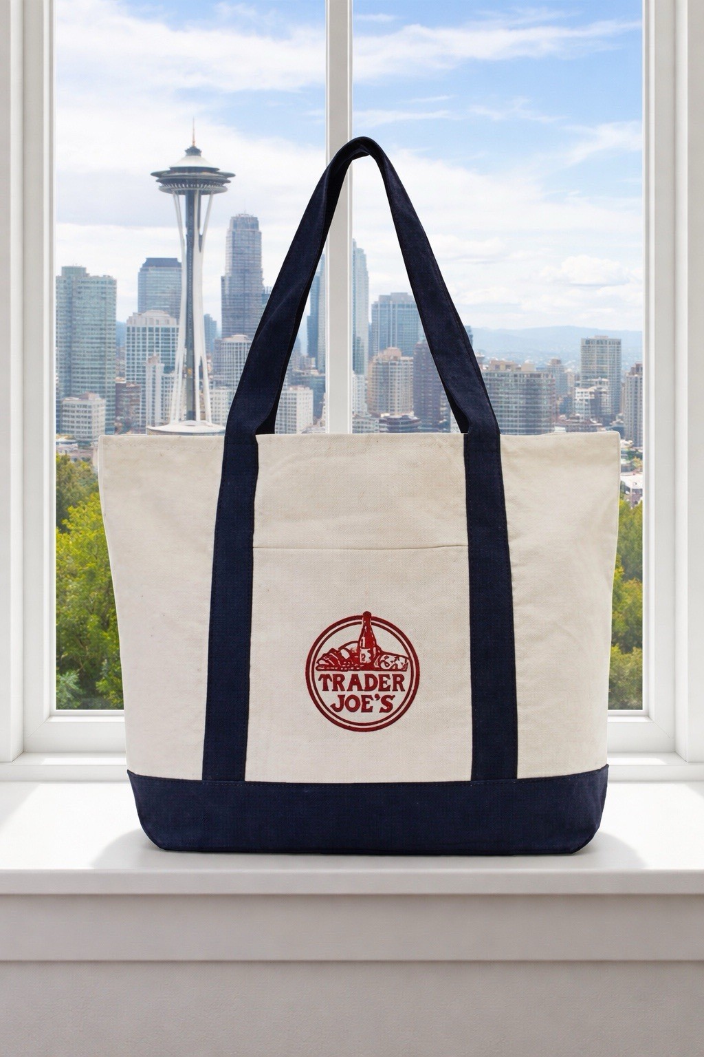 Large Trader Joe’s Canvas Tote Bag