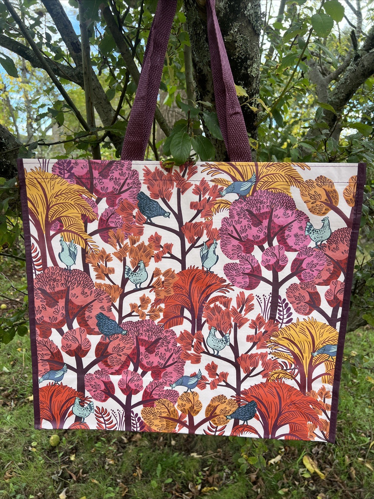 REUSABLE SHOPPING TRAVEL TOTE BAG FLORAL🦋 ECO FRIENDLY TJX NEW