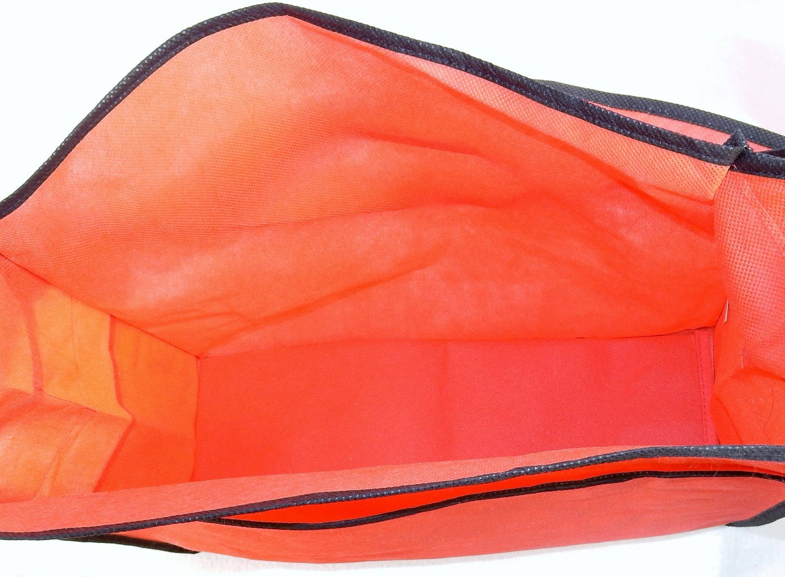 Red Fabric Reusable Tote ~ 15″x14″, Shopping, Crafts, Gym, Beach, Spa ~ #BG-113