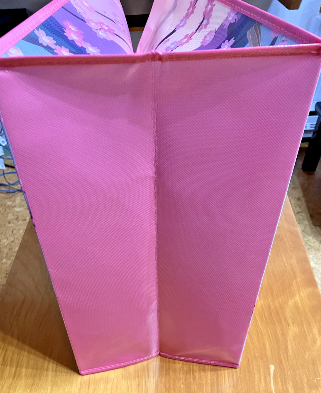 DAISO Reusable Shopping Tote CHERRY BLOSSOMS MT FUJI – 12×15 NEW w/TAG US SELLER