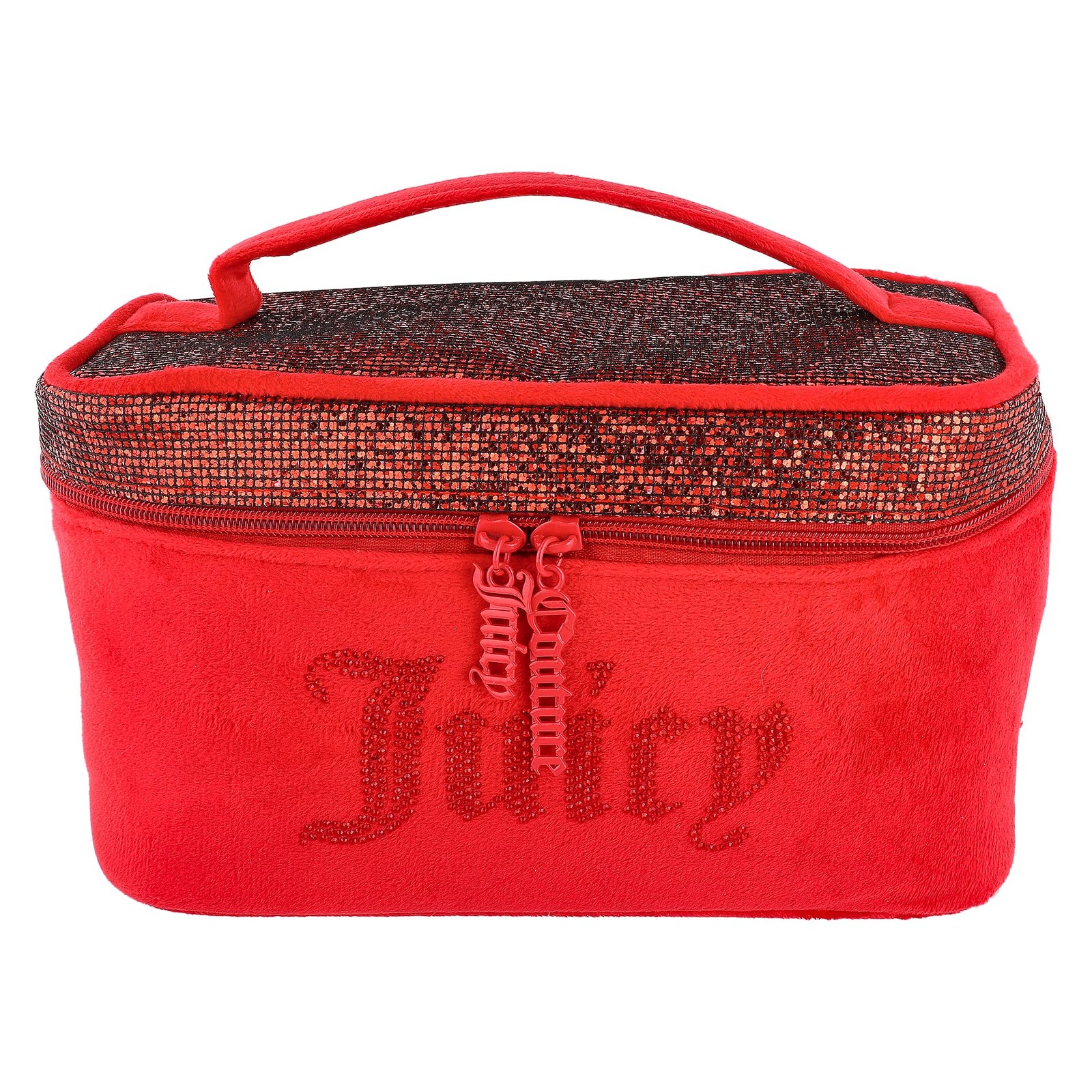 Juicy Couture Red Makeup Bag Cosmetics Organizer Travel One Size,