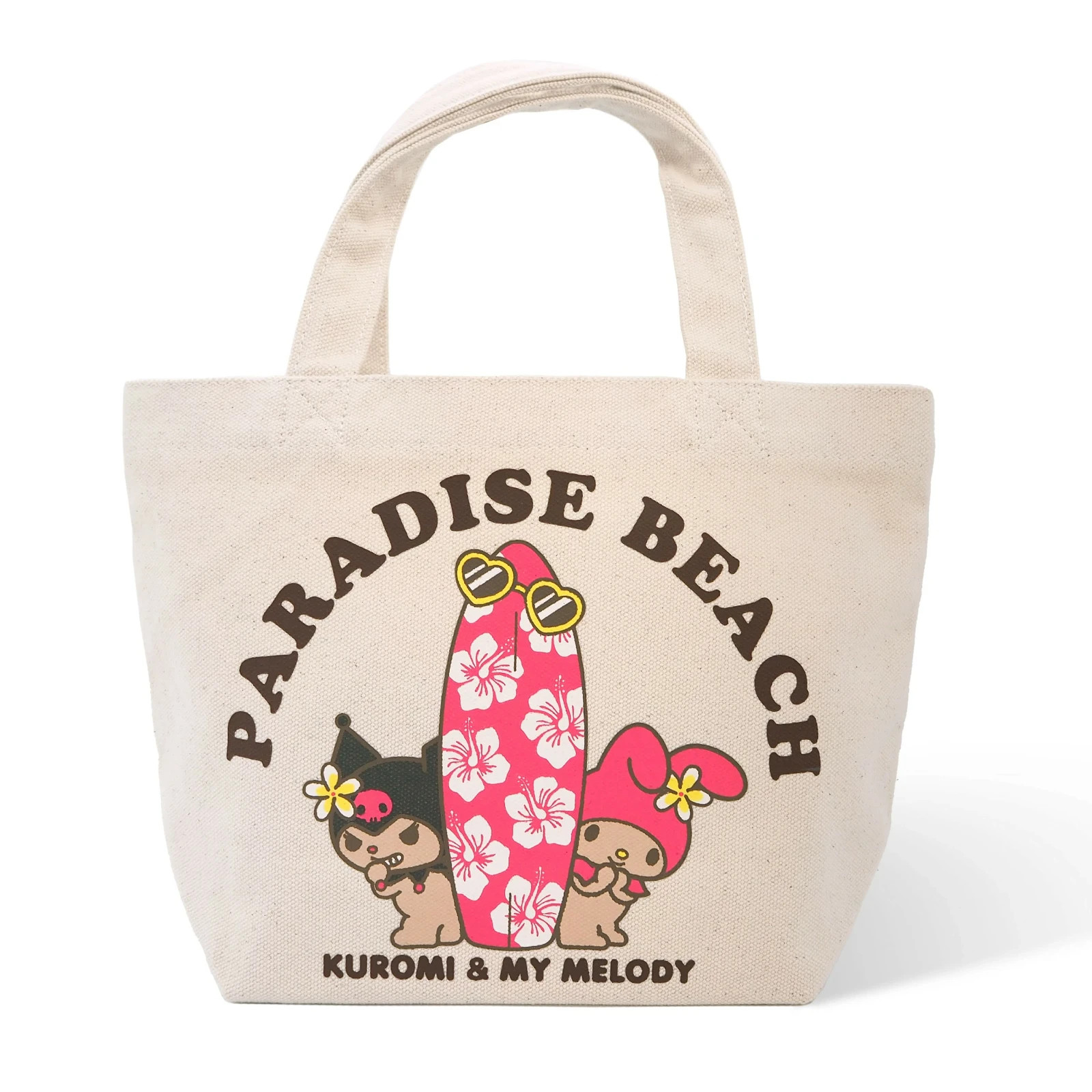 【Tanned My melody x KUROMI】Sanrio Lunch Bag 8in x 4in x 11in Tote bag