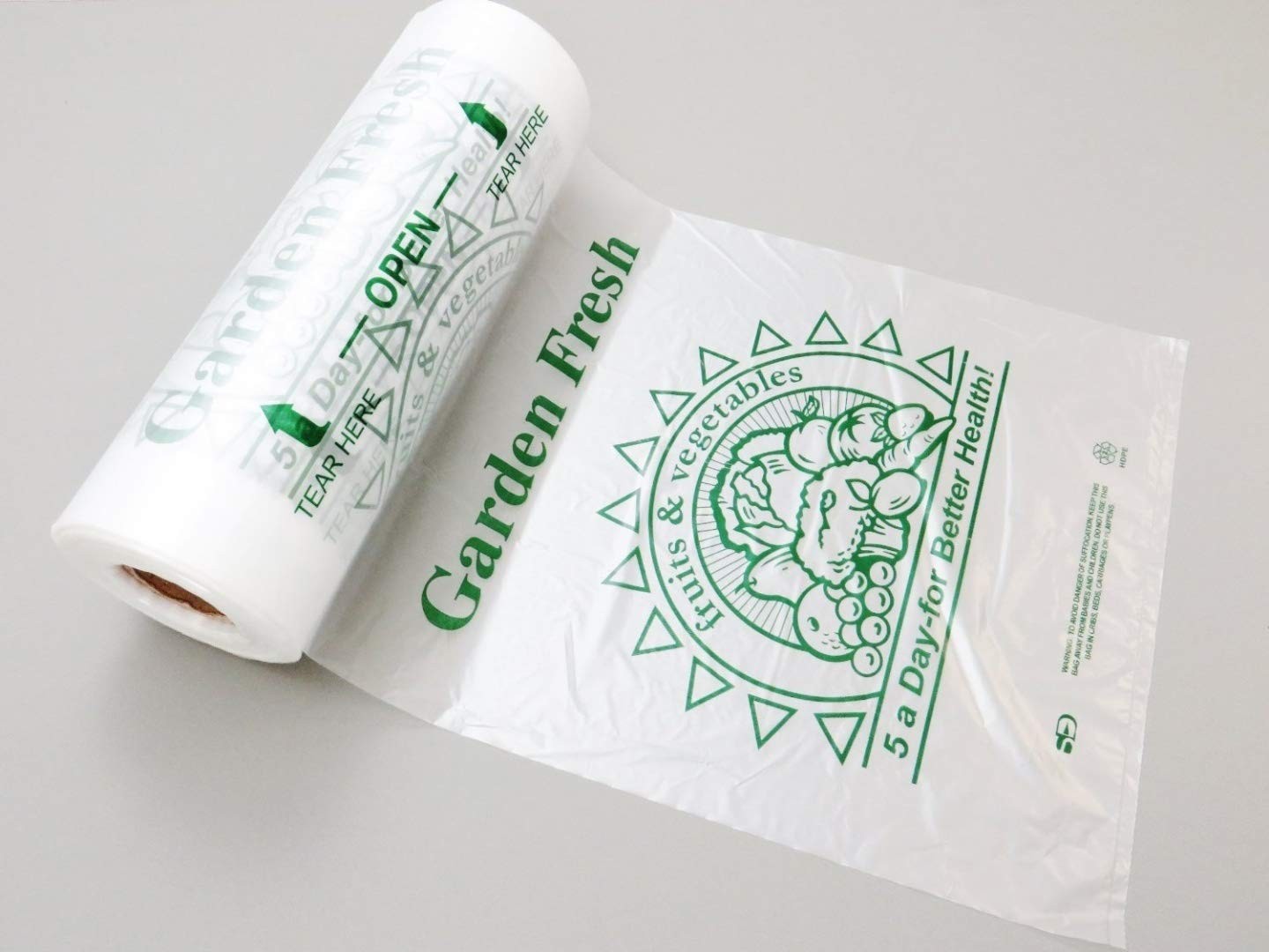Clear Produce Rolls (HDPE) – 12″X20″ – 2400 Bags/4 Rolls – 11 microns