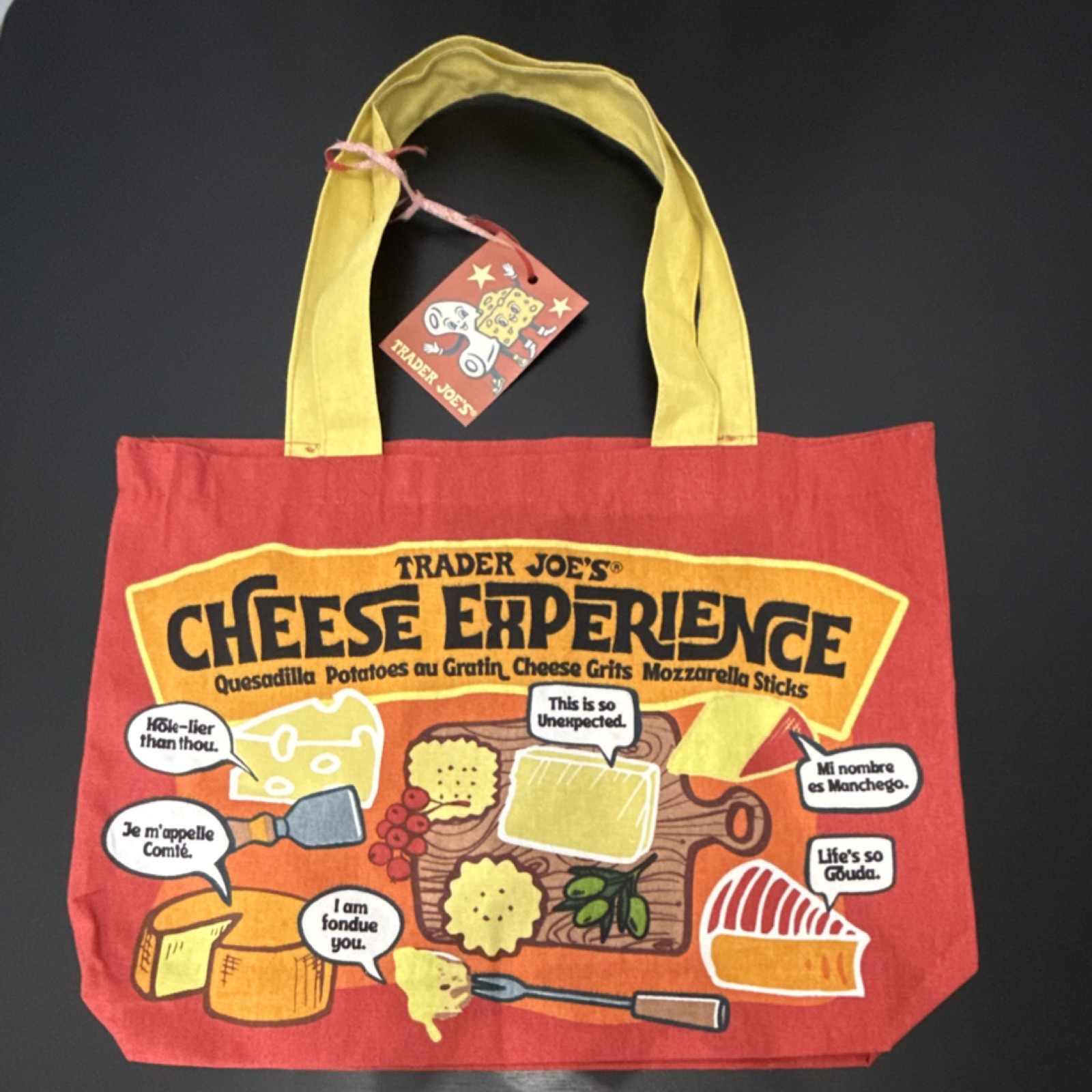 Trader Joe’s Cheese Experience/ Adventures Reusable Shopping Bag