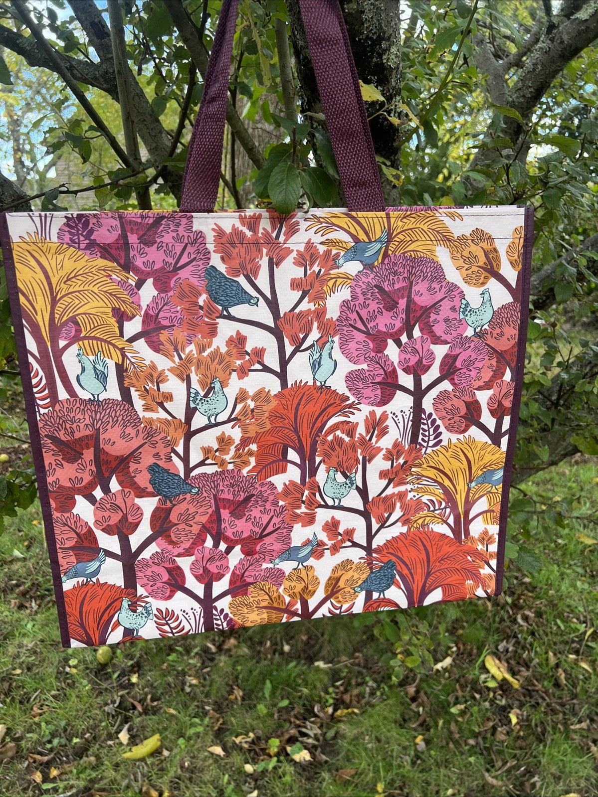REUSABLE SHOPPING TRAVEL TOTE BAG FLORAL🦋 ECO FRIENDLY TJX NEW