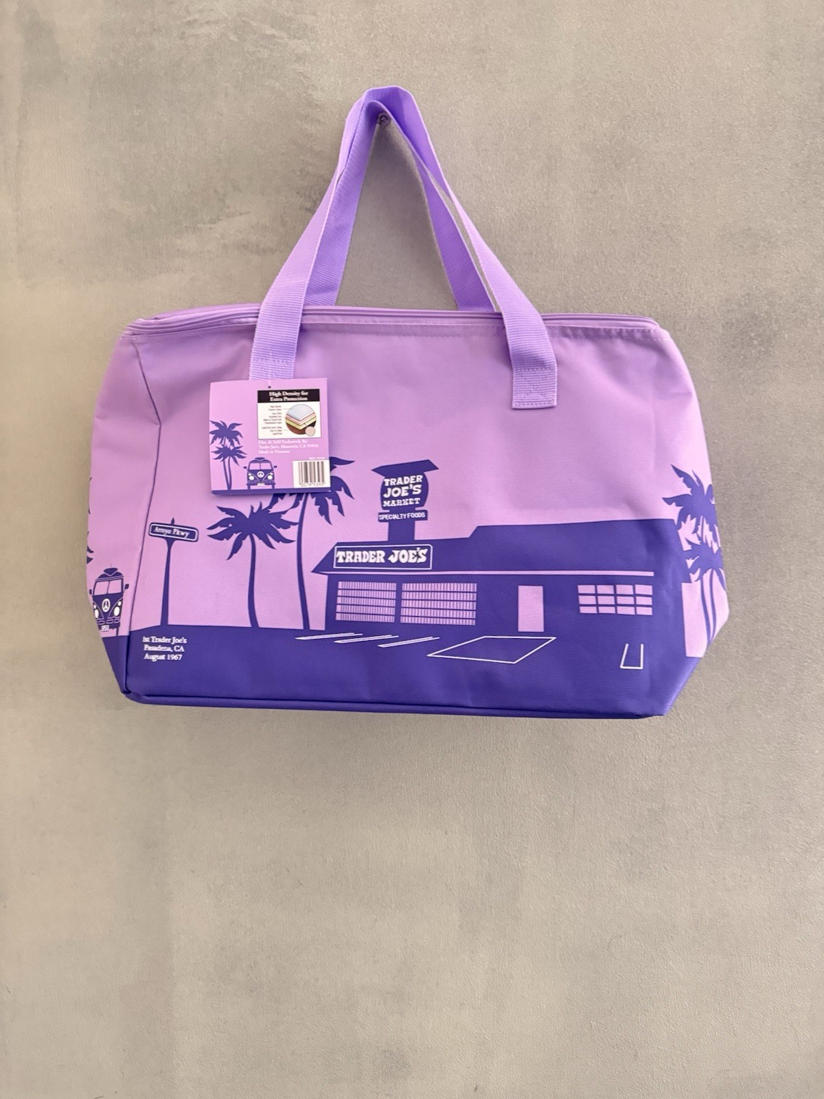 Trader Joe’s Large 8 Gal Lavender Purple Reusable Insulated Shopping Bag New💜