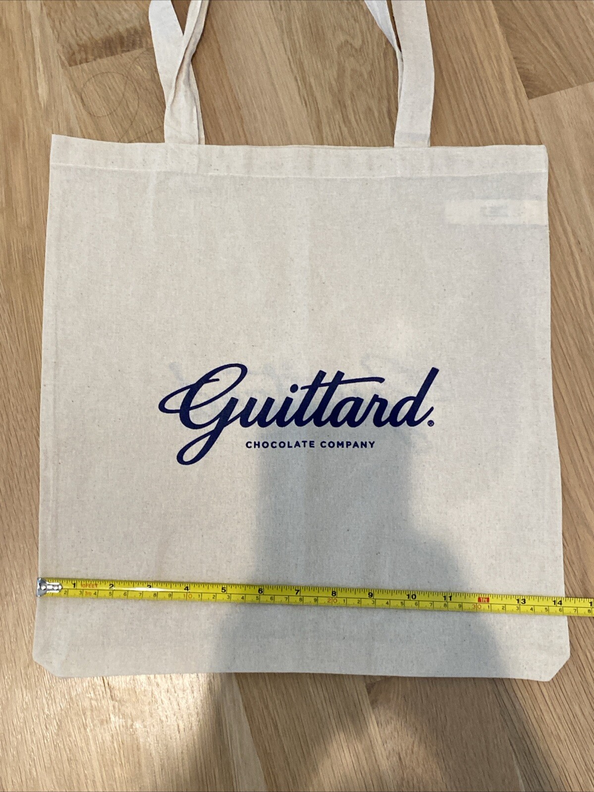 Guittard Chocolate Double Handle Canvas Ivory Tote Bag