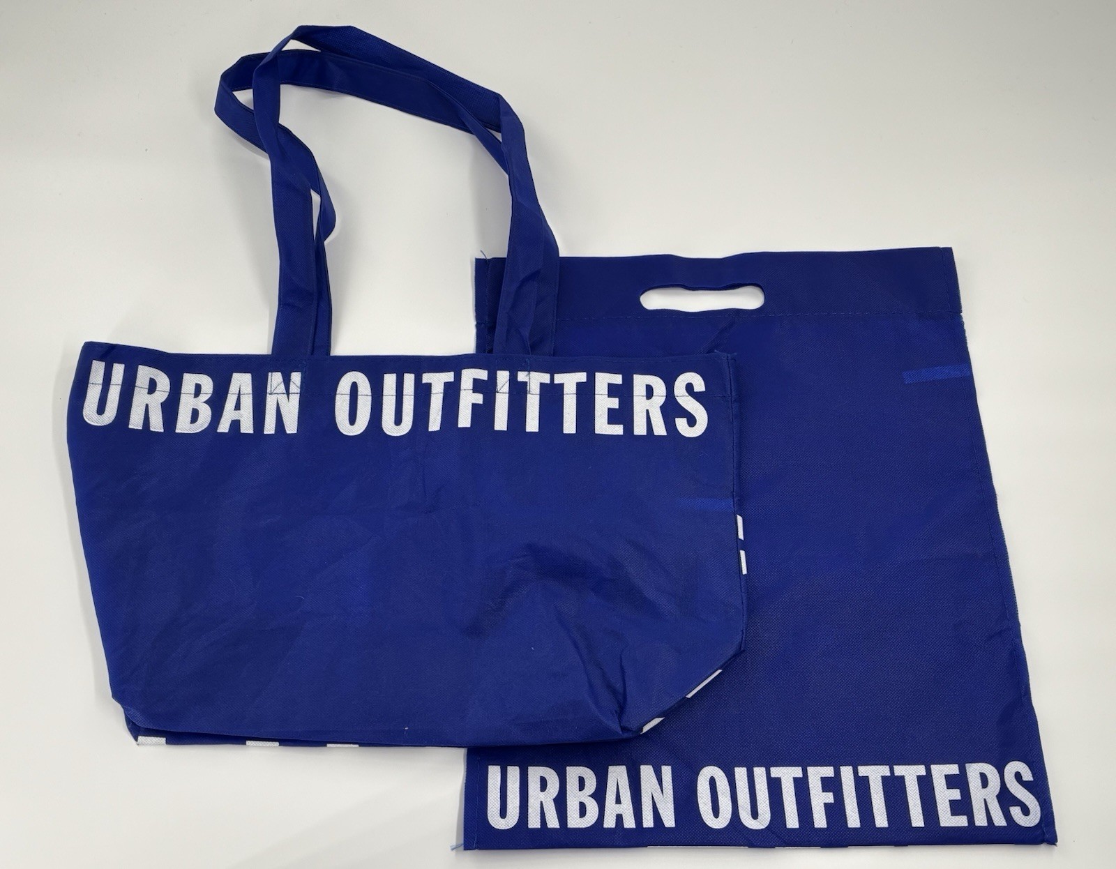 Set of 2 Urban Outfitters Reusable Shopping Bags Blue Tote