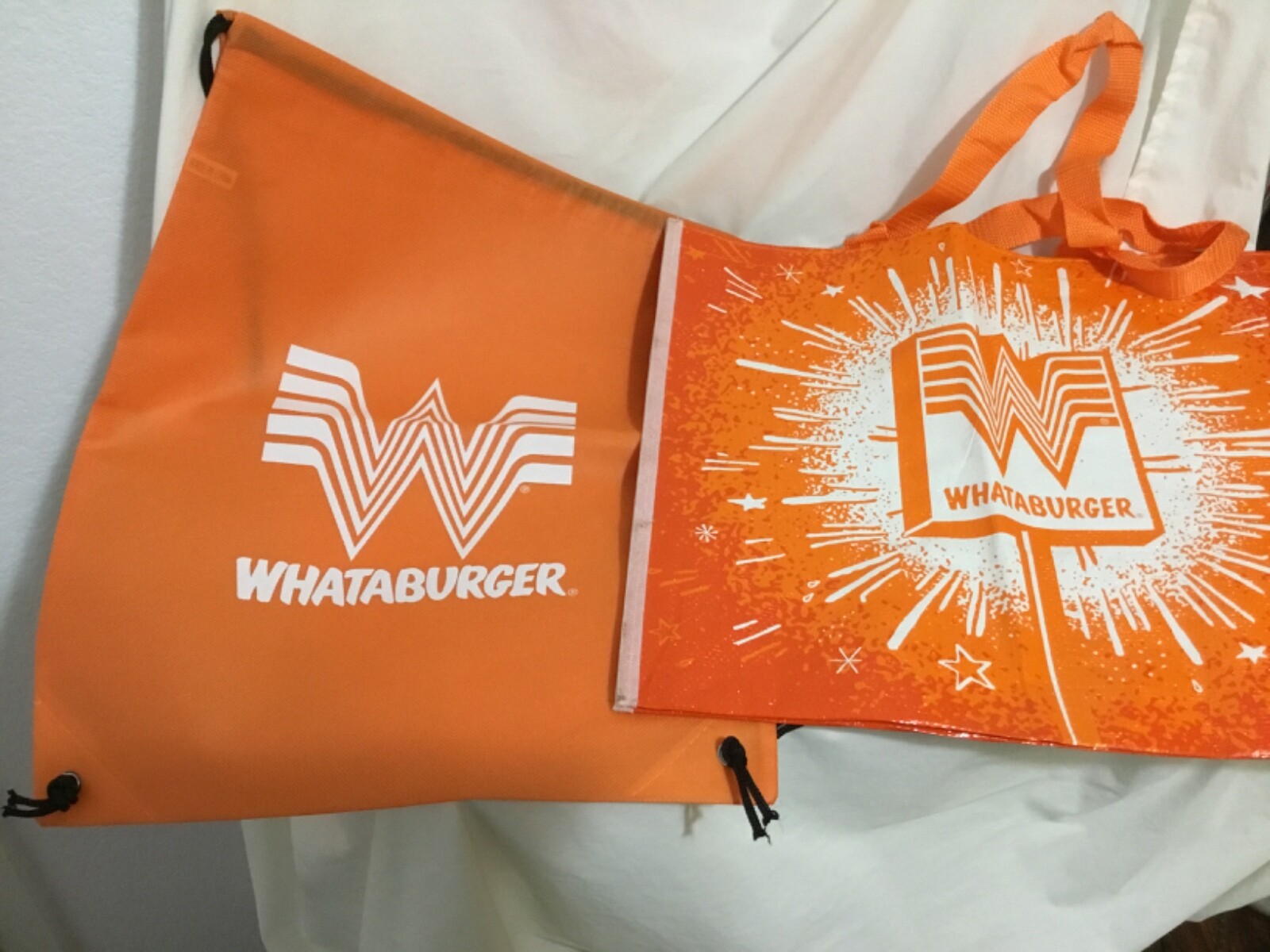 Whataburger Tote Bag & Backpack, Reusable Shopping Bag, 17 x 9 x 14.5″