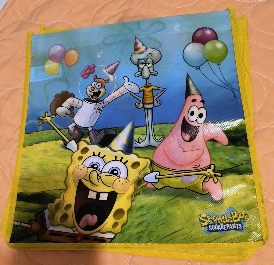 SpongeBob SquarePants, Patrick & MORE Shopping Bag/Tote With Handle 🆕🆓 Ship!