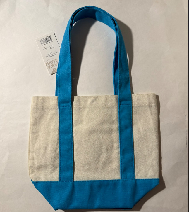 Hawaii Exclusive Canvas Mini Tote Bag Honu & Hibiscus Limited Edition 2026