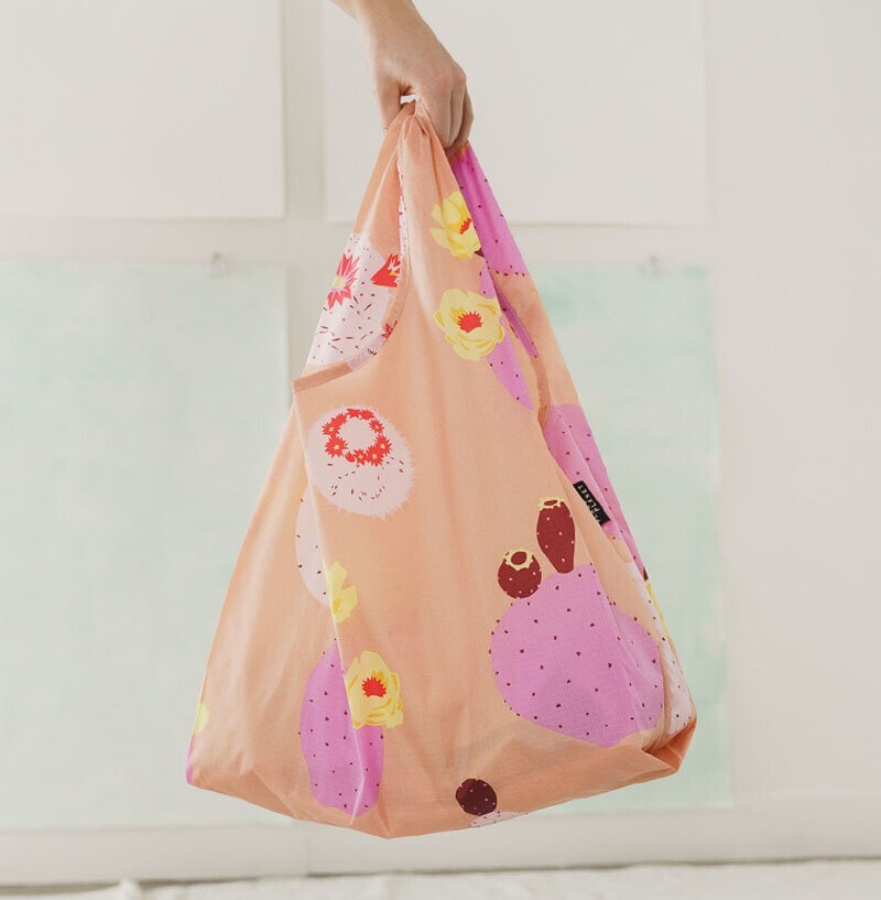 BAGGU Pink Cactus Flower Baggu Standard Reuseable Bag NWT HTF Rare