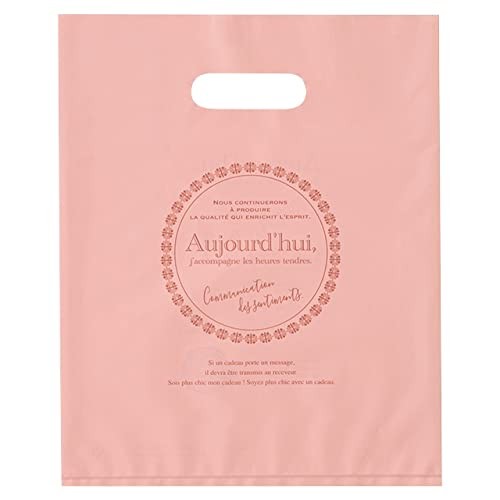 HEADS TEN-5 Made in Japan Pink 20 x 25cm Turndolle No Gusset 100-Count Carry-Out