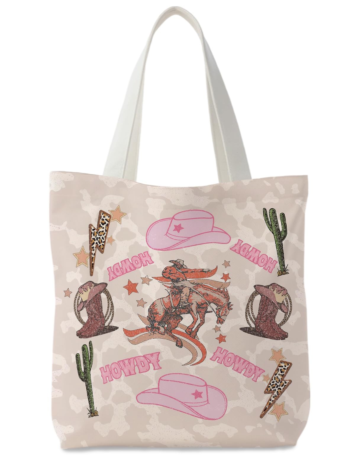 Howdy Boho Western Tote Bag Aesthetic, Cowgirl Gifts, Western Stuff Gifts for…