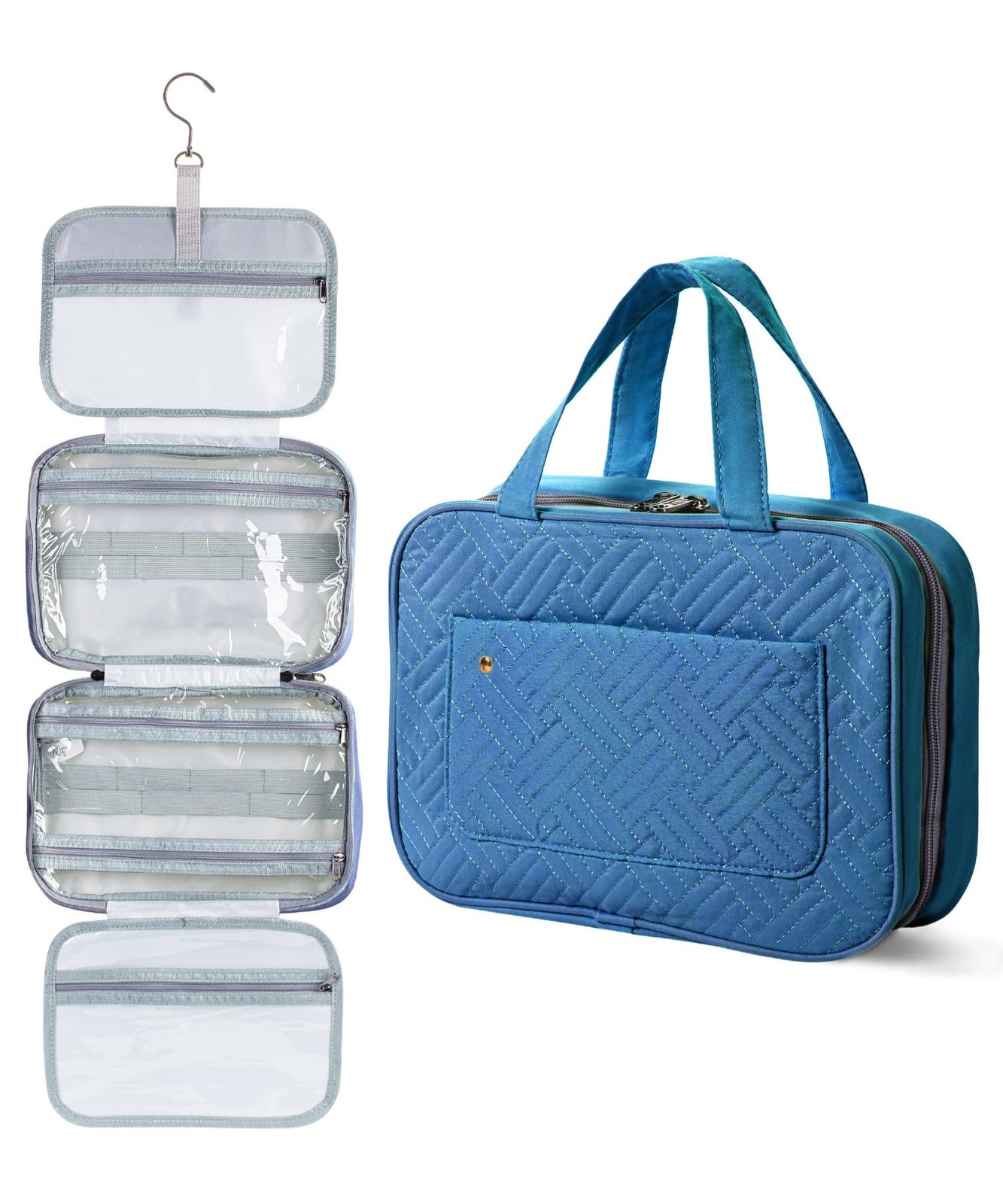 Ms. Pen- Travel Toiletry Bag Organizers, Teal, Makeup for Teal