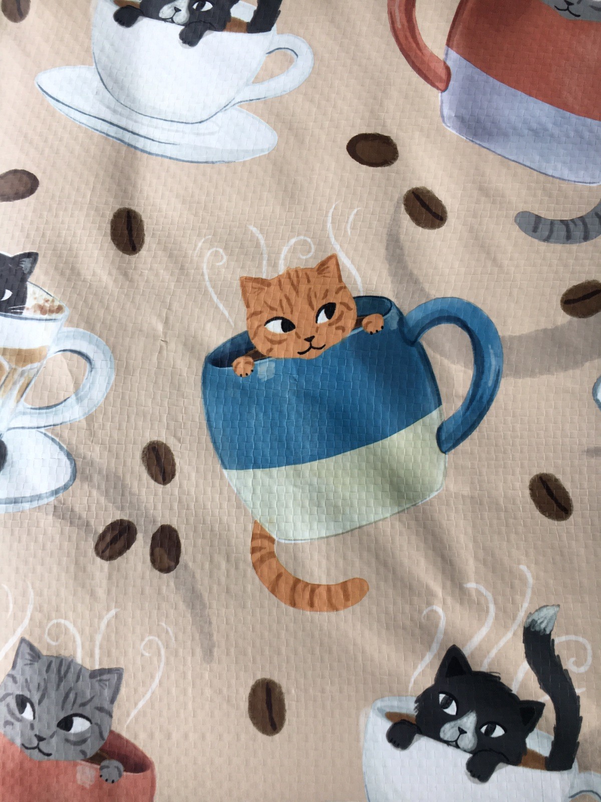 TJX Reusable Shopping Bag Tote CATS Cats & COFFEE-CUPS☕️