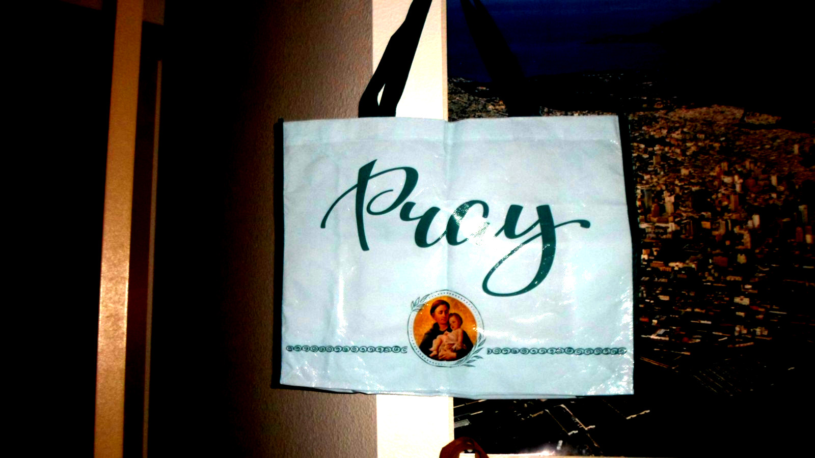 Religious shopping bags-4different ones-Catholic themes- 3-18×14 and one13x16.5