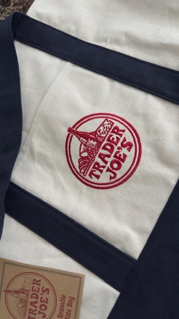 Trader Joe’s Canvas Tote Shopping Bag – LARGE CLASSIC NAVY BLUE – NEW with TAGS