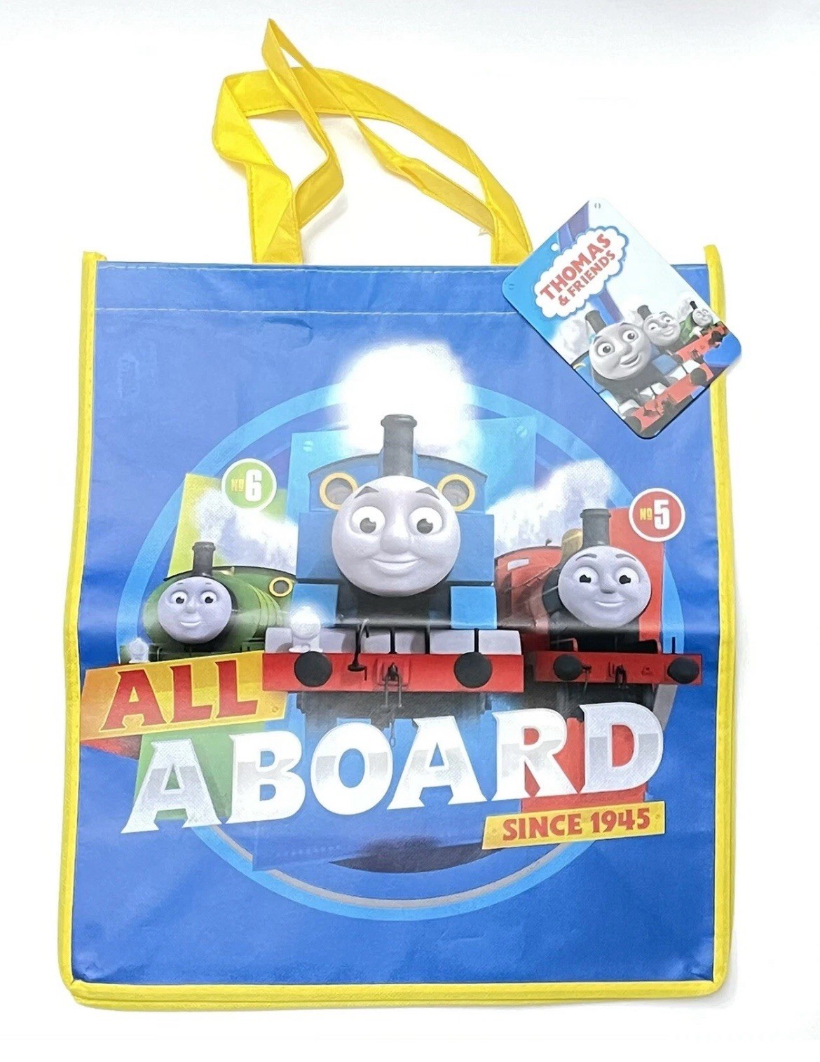 Thomas the Train “All Aboard Since 1945” Reusable Large Grocery Bag! New!!!