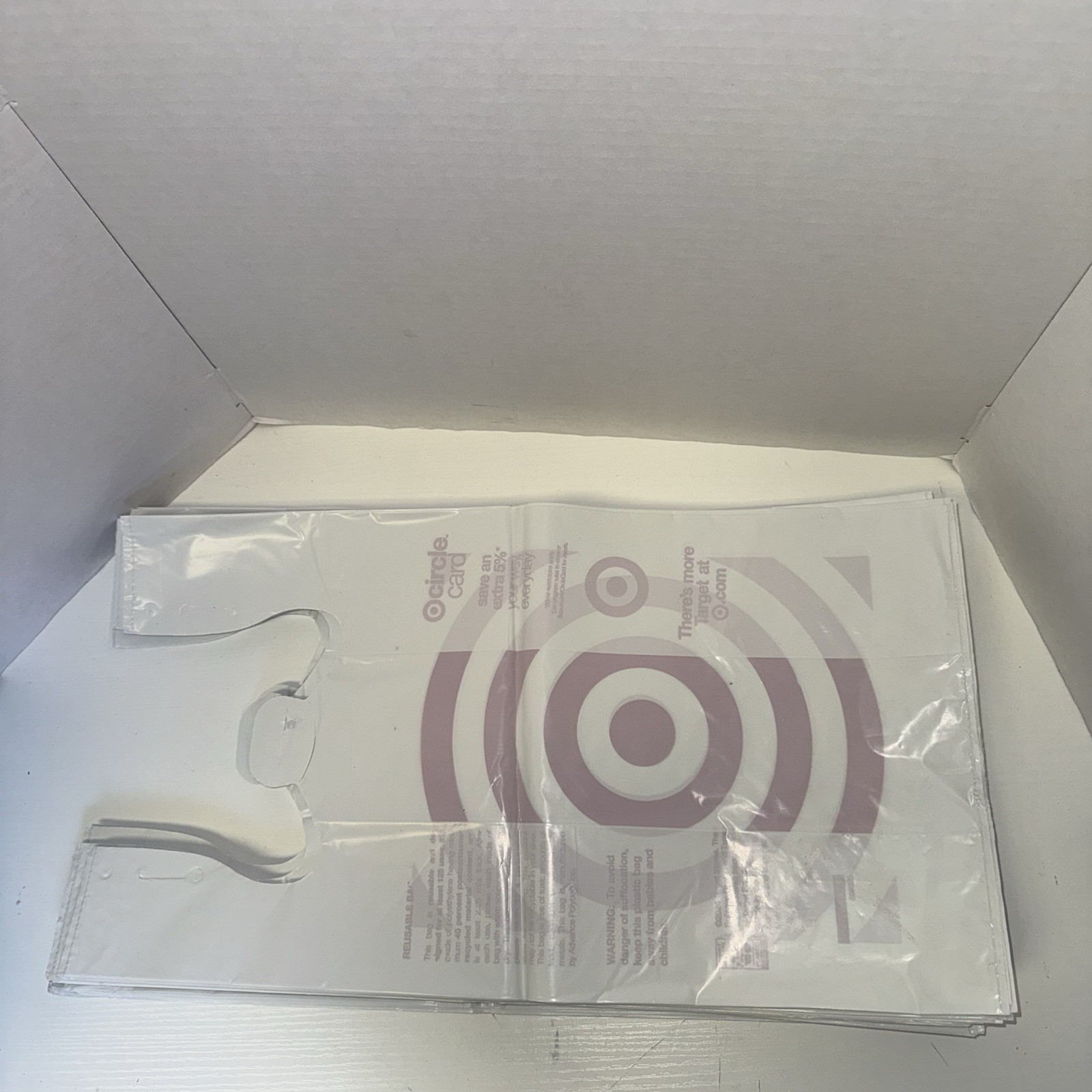 Target Plastic Grocery Bags New Folded Art Crafts Trash Bag 100 Count