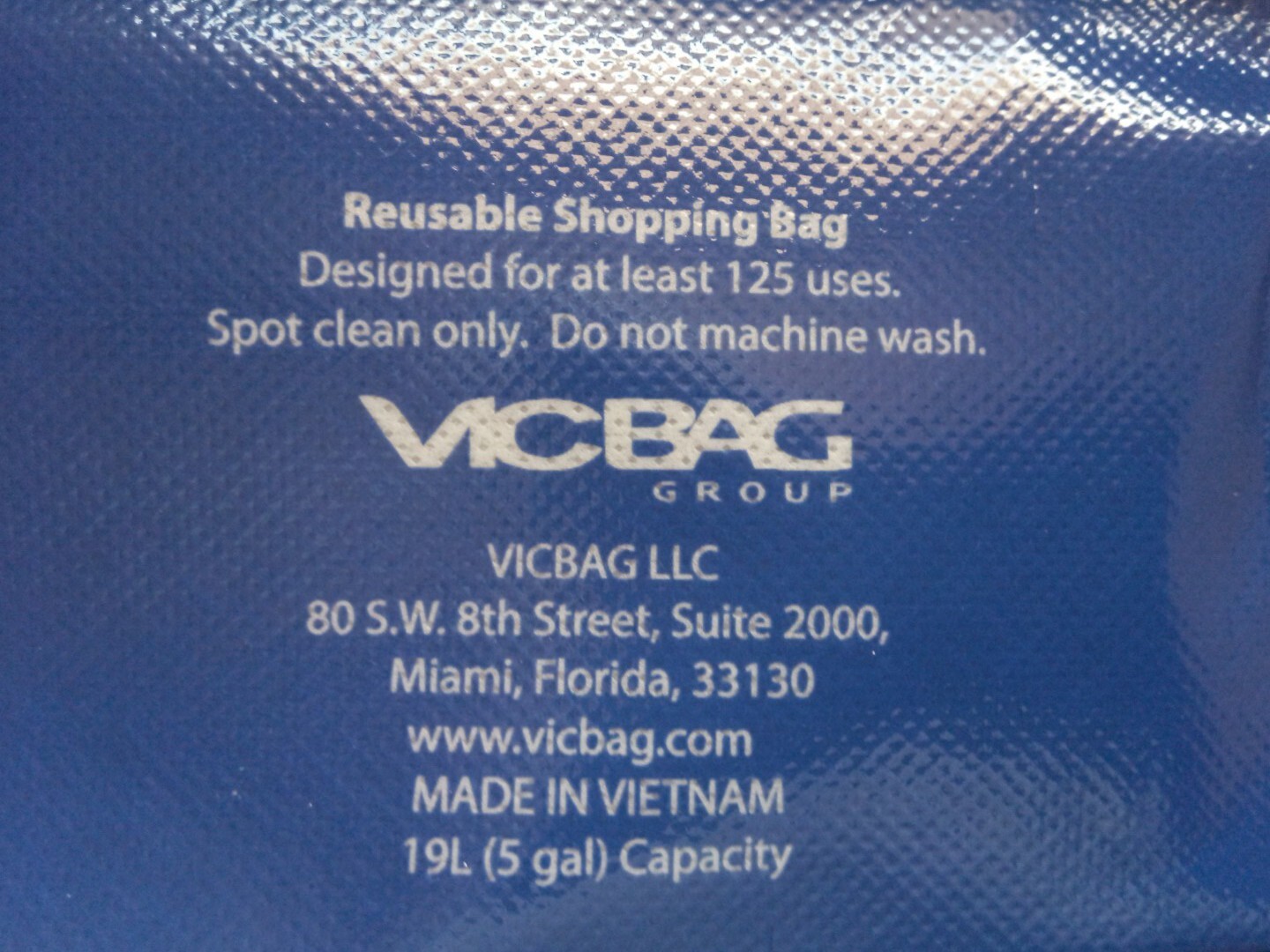 Happy 4th Of July 5 Gallon Reusable Tote Bag 12″ x 7″ x 14″ Vinyl/Plastic