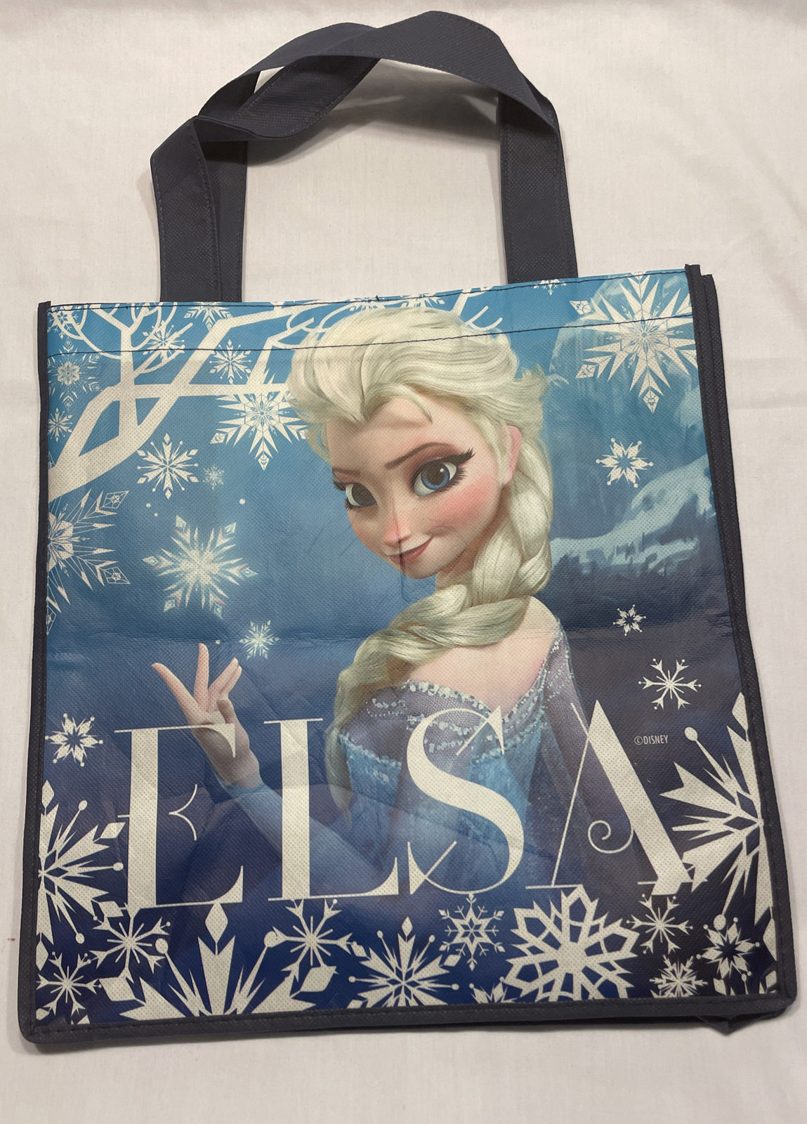 Lot of 2 Disney Reusable Tote Bags Elsa From Frozen and Disney Princess NEW