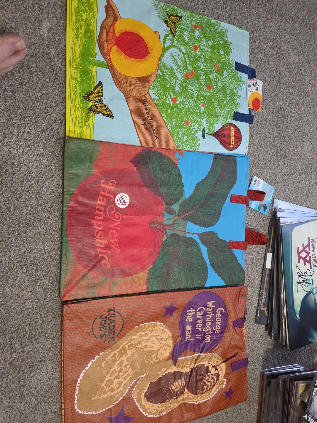 3 Trader Joe’s ECO Reusable Shopping Grocery Bag, Tote, Sack NWT