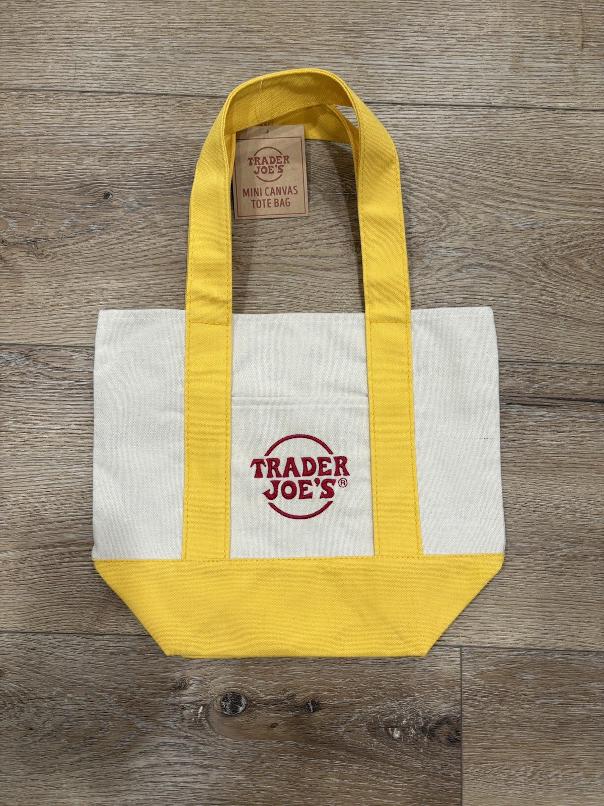 Trader Joe’s Mini Tote Bag Set of 4 Blue/Green/Yellow/Red