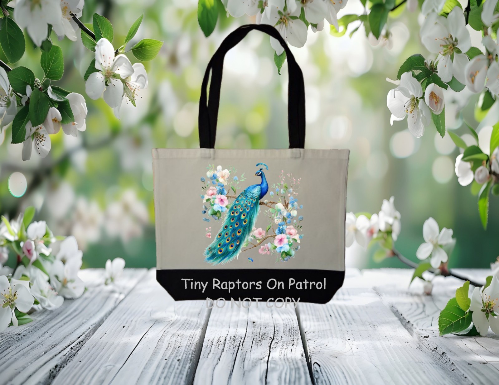 Peacock ~ Canvas Tote Bag~FREE shipping~shopping~CHOICE~Reusable~Gift~Birds