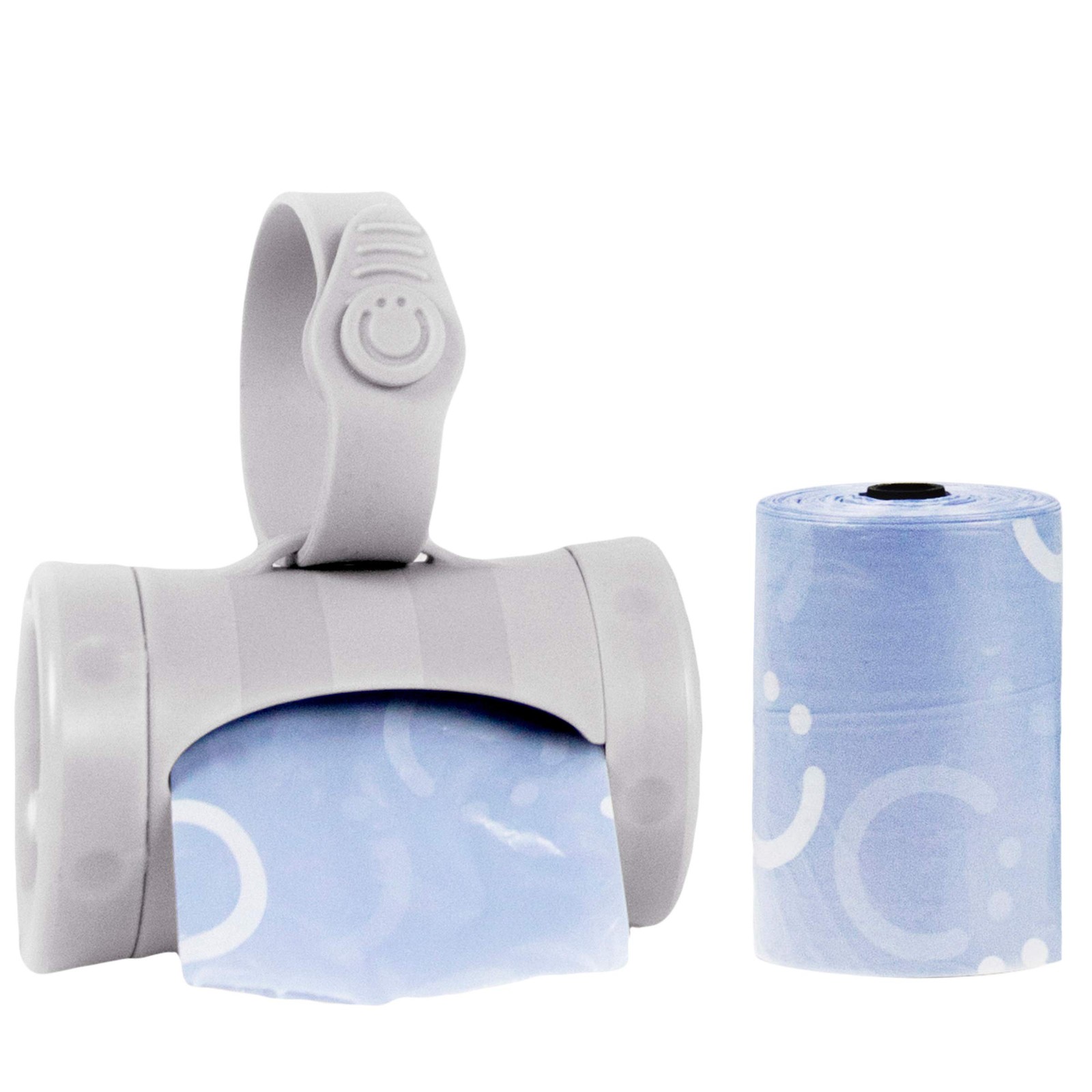 Ubbi Retractable Bag Dispenser for Diaper Bag, 1 Count (Pack of 1), Gray