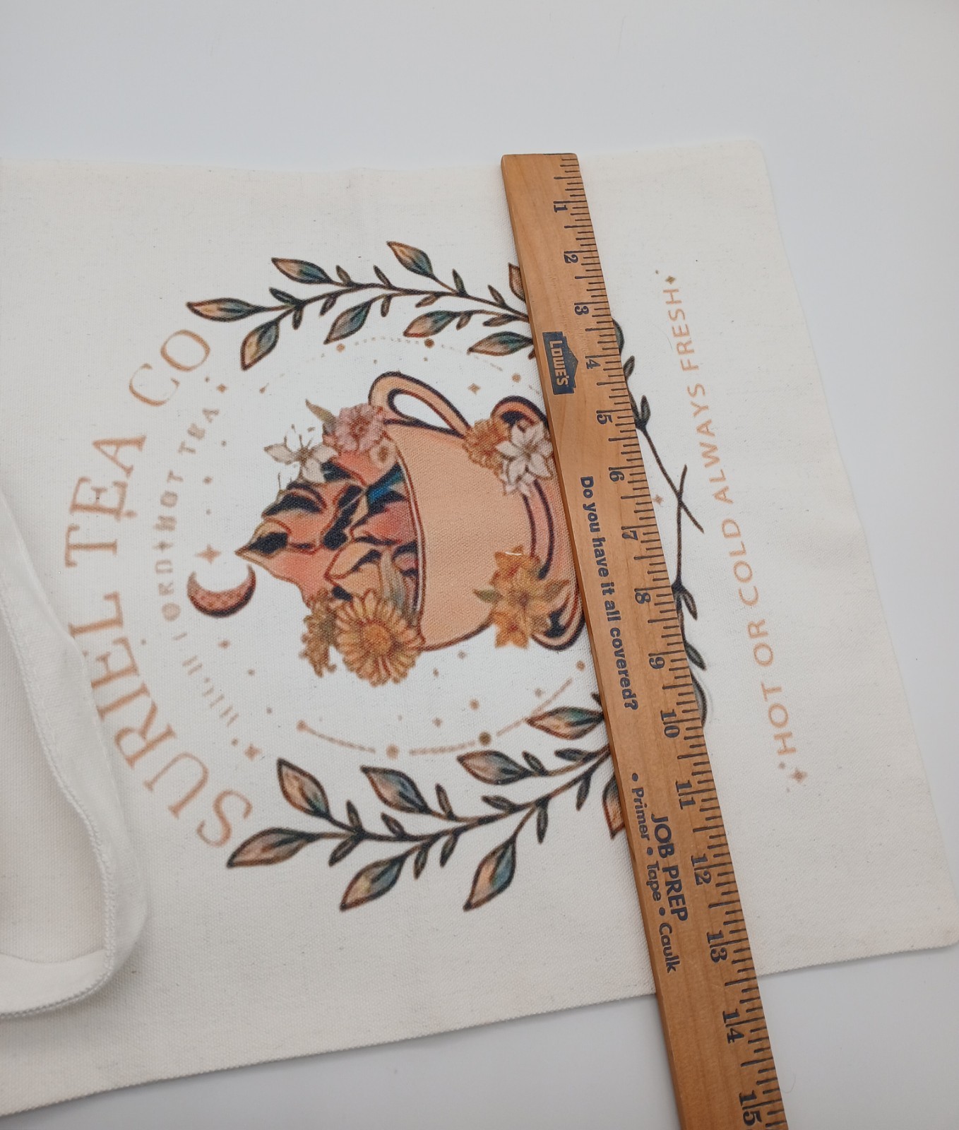 Cute Canvas Tote Bag About 14.5 X 13.5 In Size