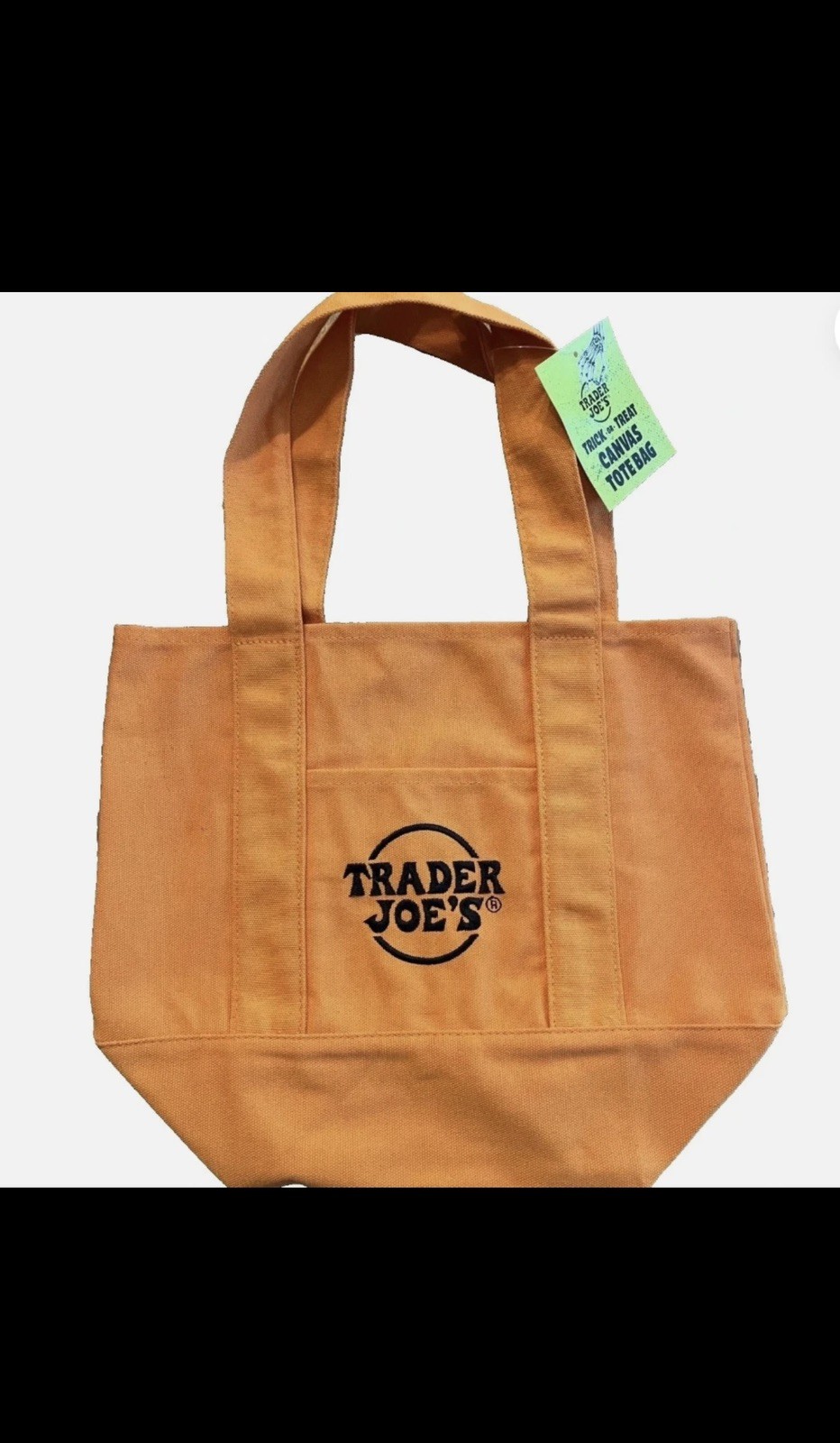 Trader Joe’s Mini Halloween Canvas Tote Bag – Limited Edition – NEW SET OF 4
