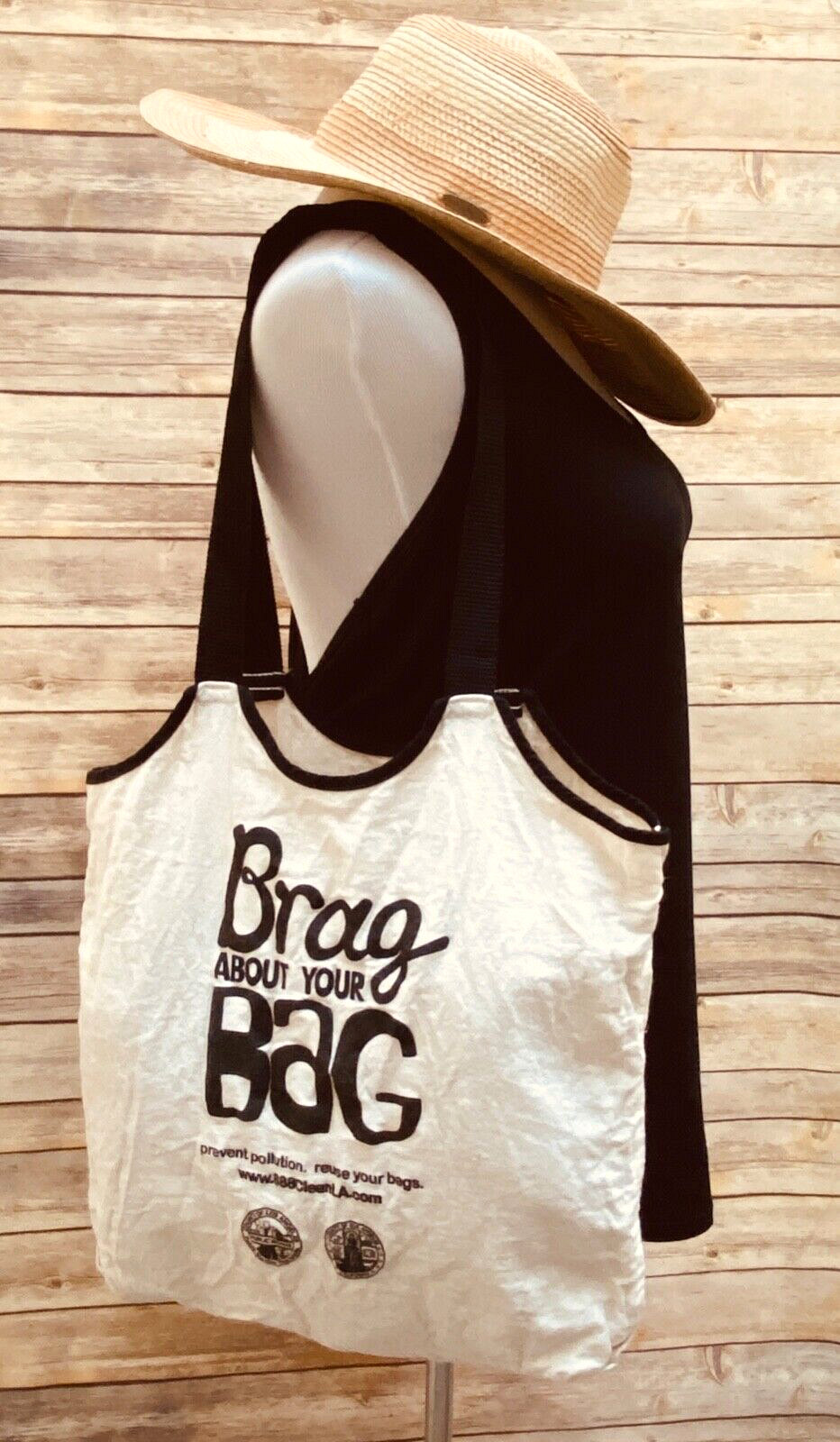 Tote Bag Canvas Shop Double Handle Farmer’s Market Store Eco Earthy Sack c